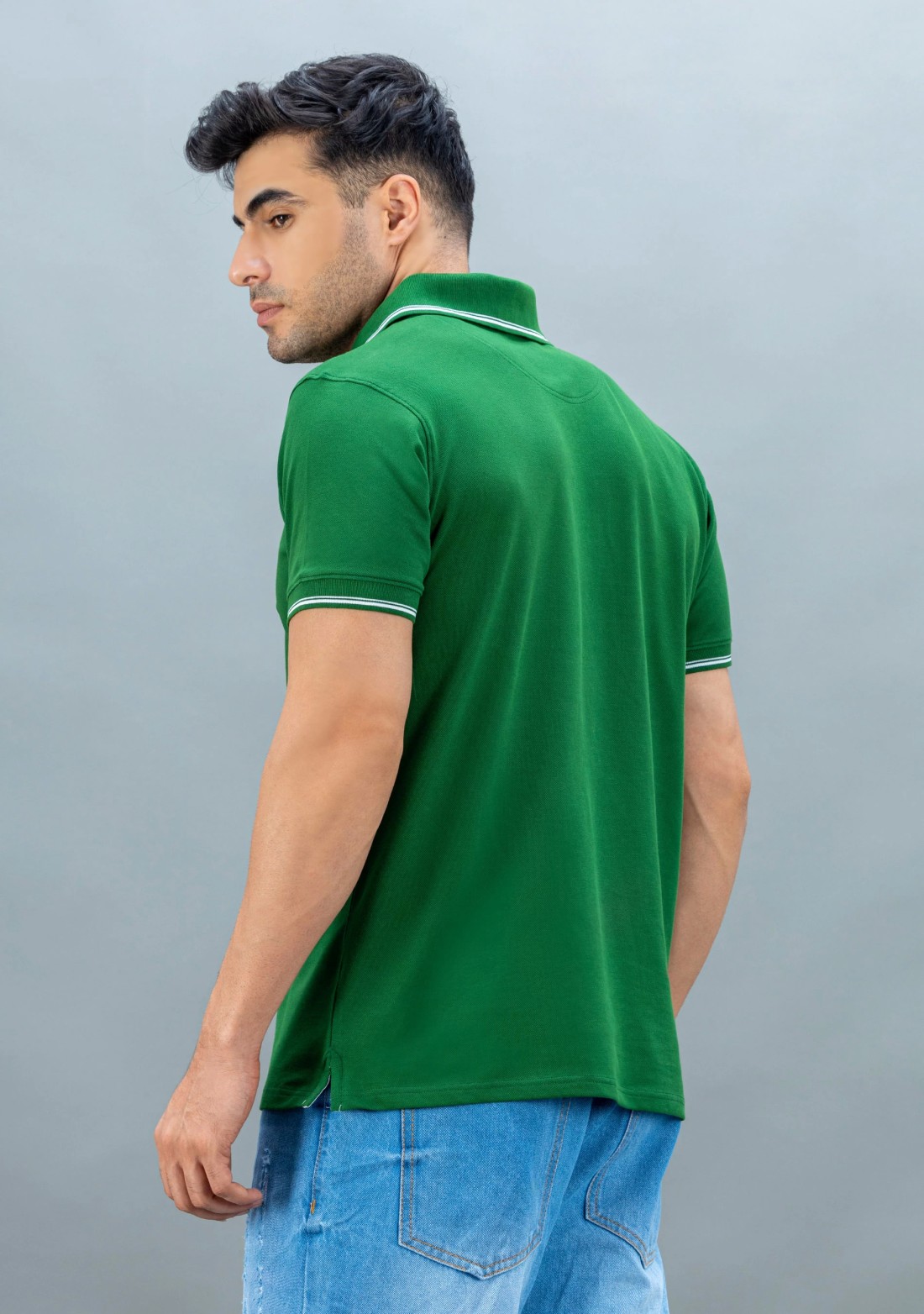 Green Regular Fit Rhysley Men's Polo T-Shirt