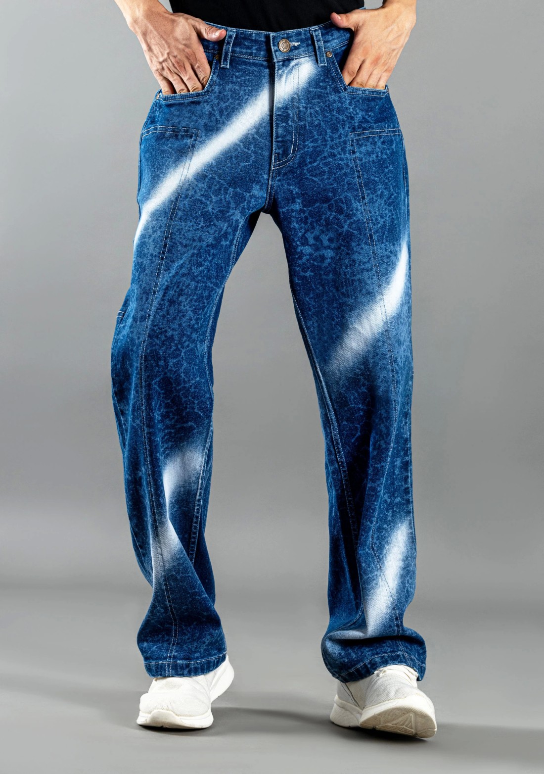 Blue Boot Cut  Men's Fashion Jeans