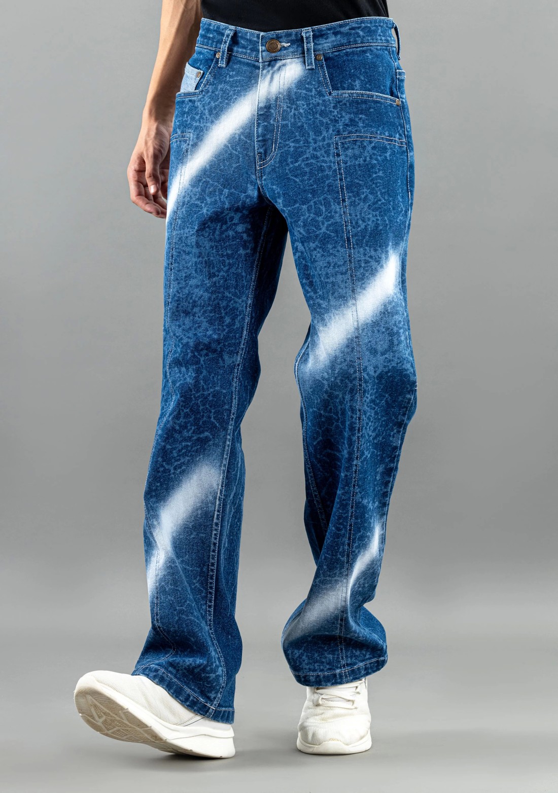 Blue Boot Cut  Men's Fashion Jeans