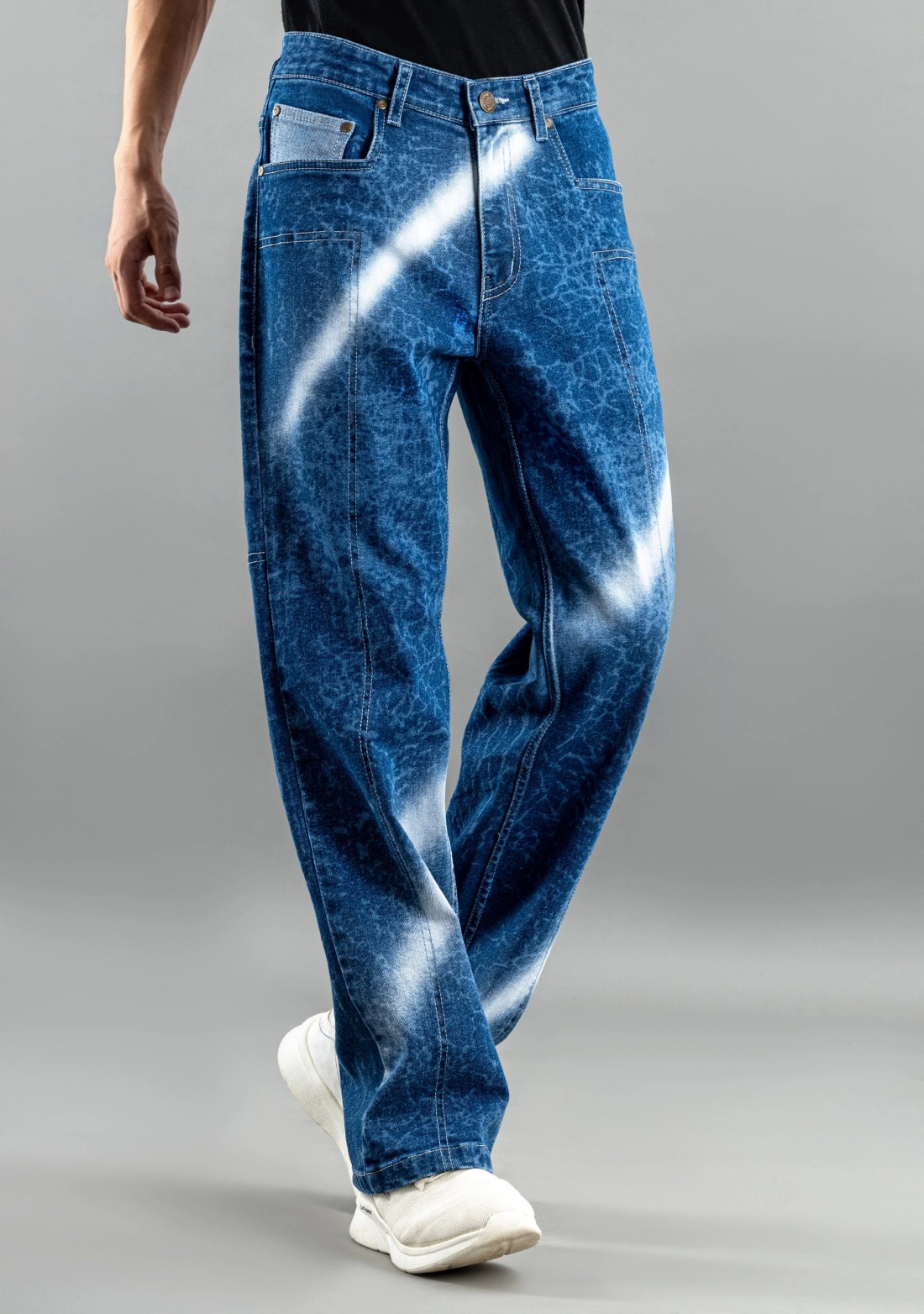 Blue Boot Cut  Men's Fashion Jeans