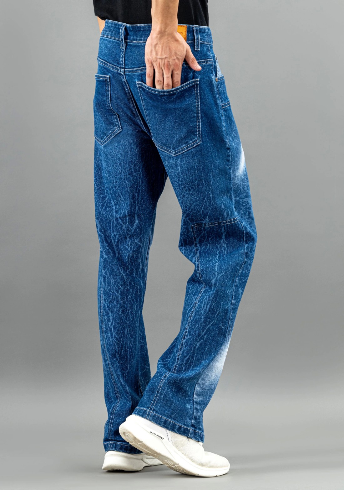 Blue Boot Cut  Men's Fashion Jeans