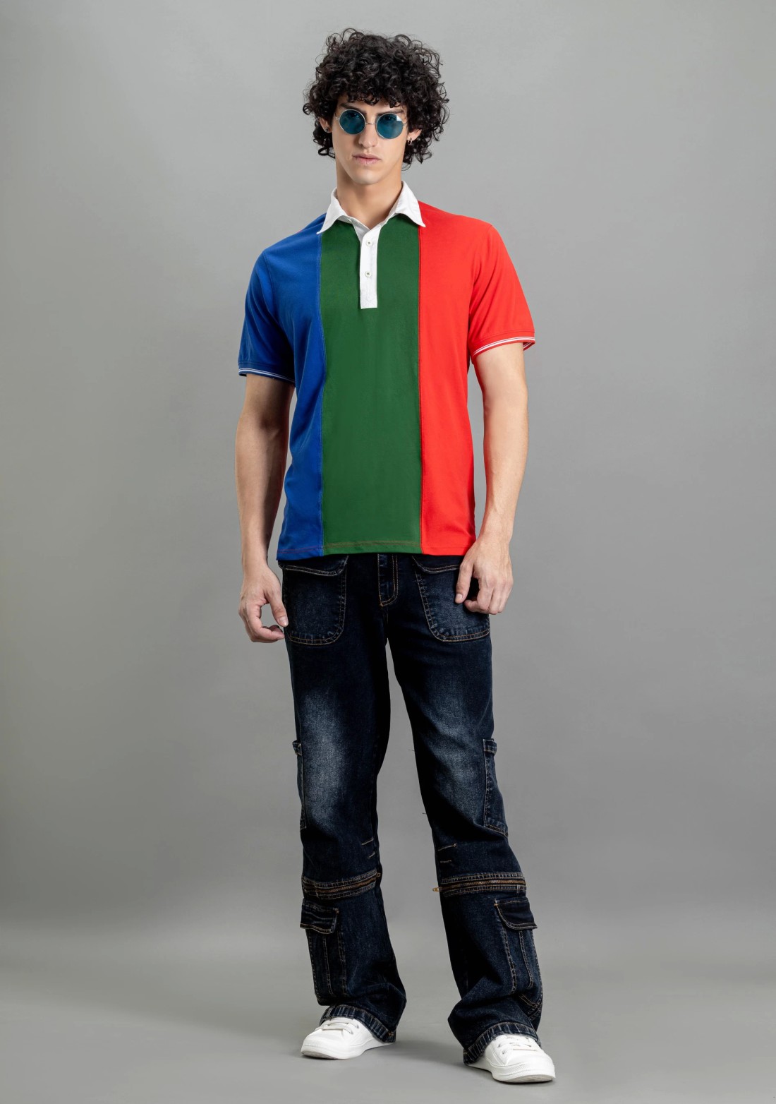 Multi Colour Regular Fit Rhysley Men's Polo T-Shirt