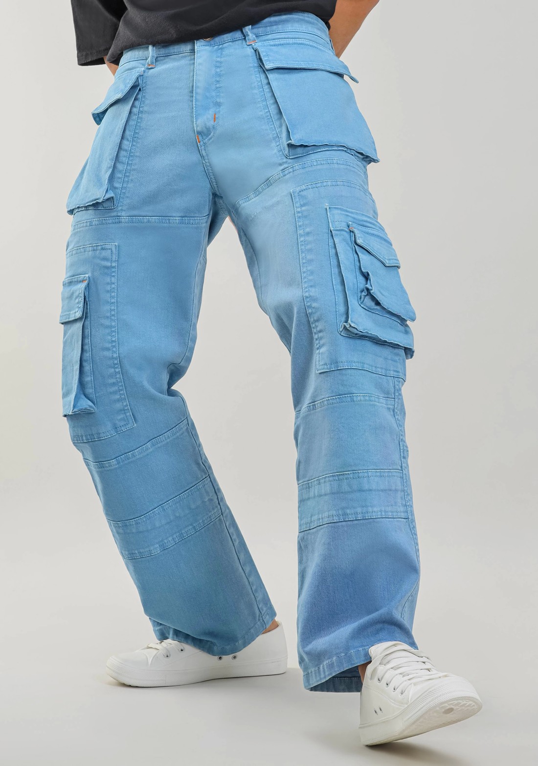 Caroline Blue Straight Fit Men’s Fashion Jeans