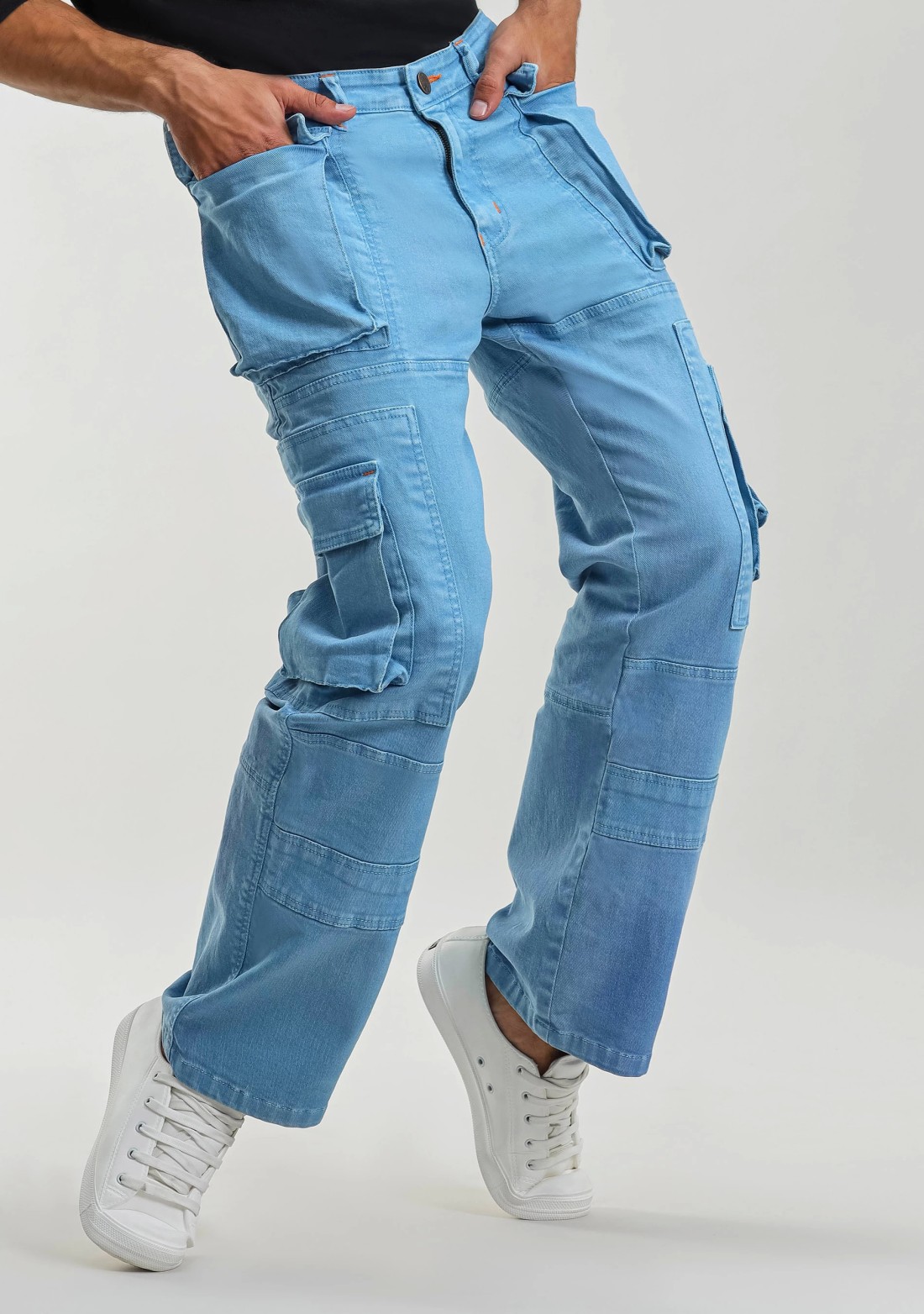 Caroline Blue Straight Fit Men’s Fashion Jeans