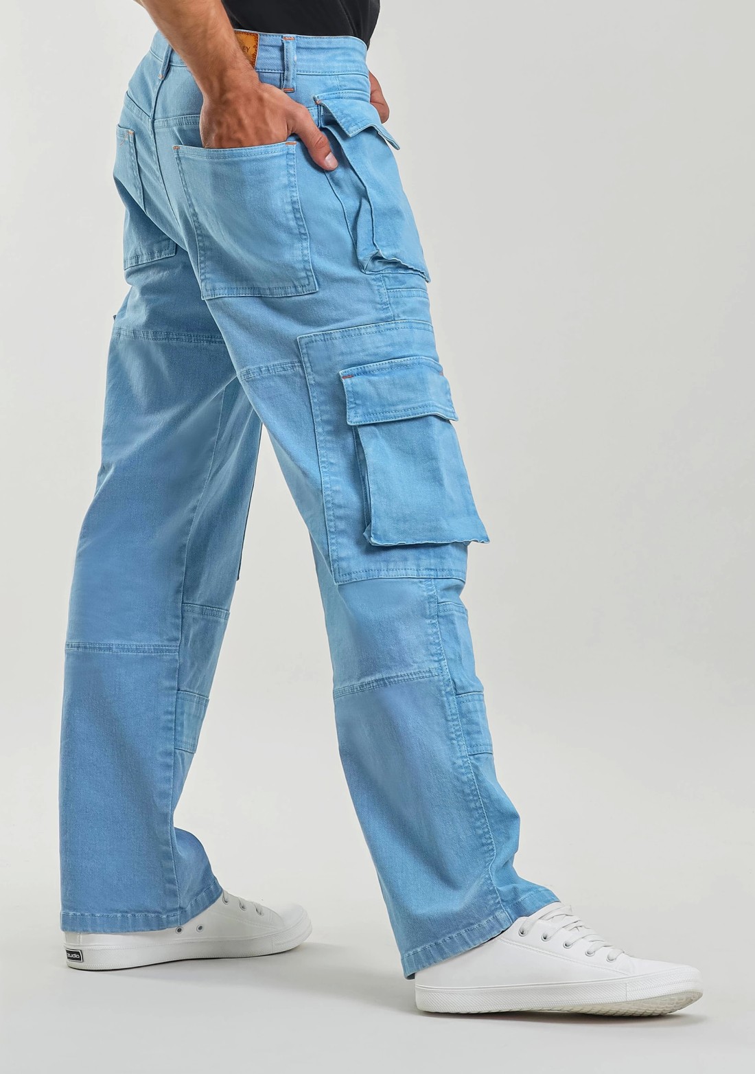 Caroline Blue Straight Fit Men’s Fashion Jeans