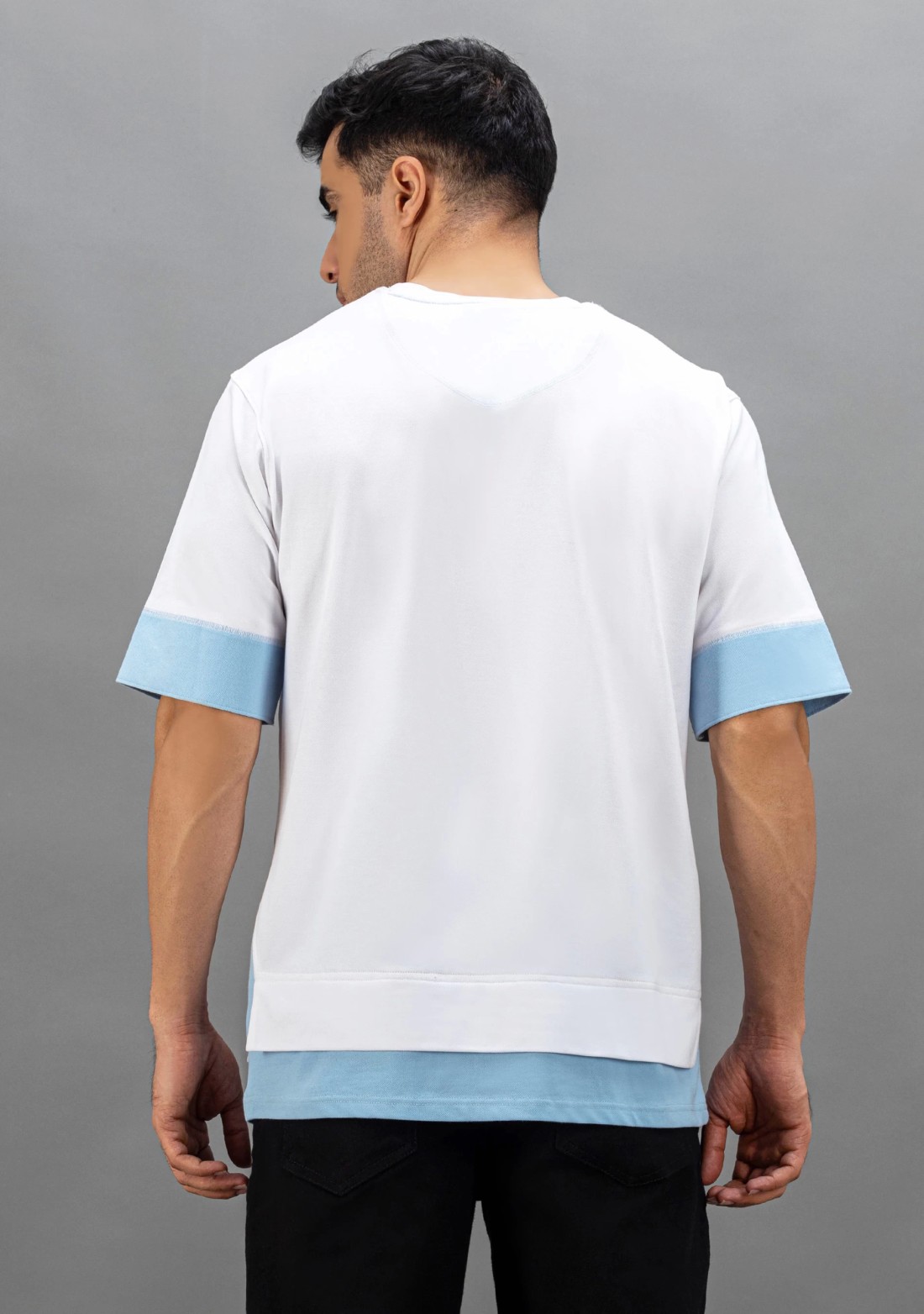 White Regular Fit Men's Round Neck T-shirt