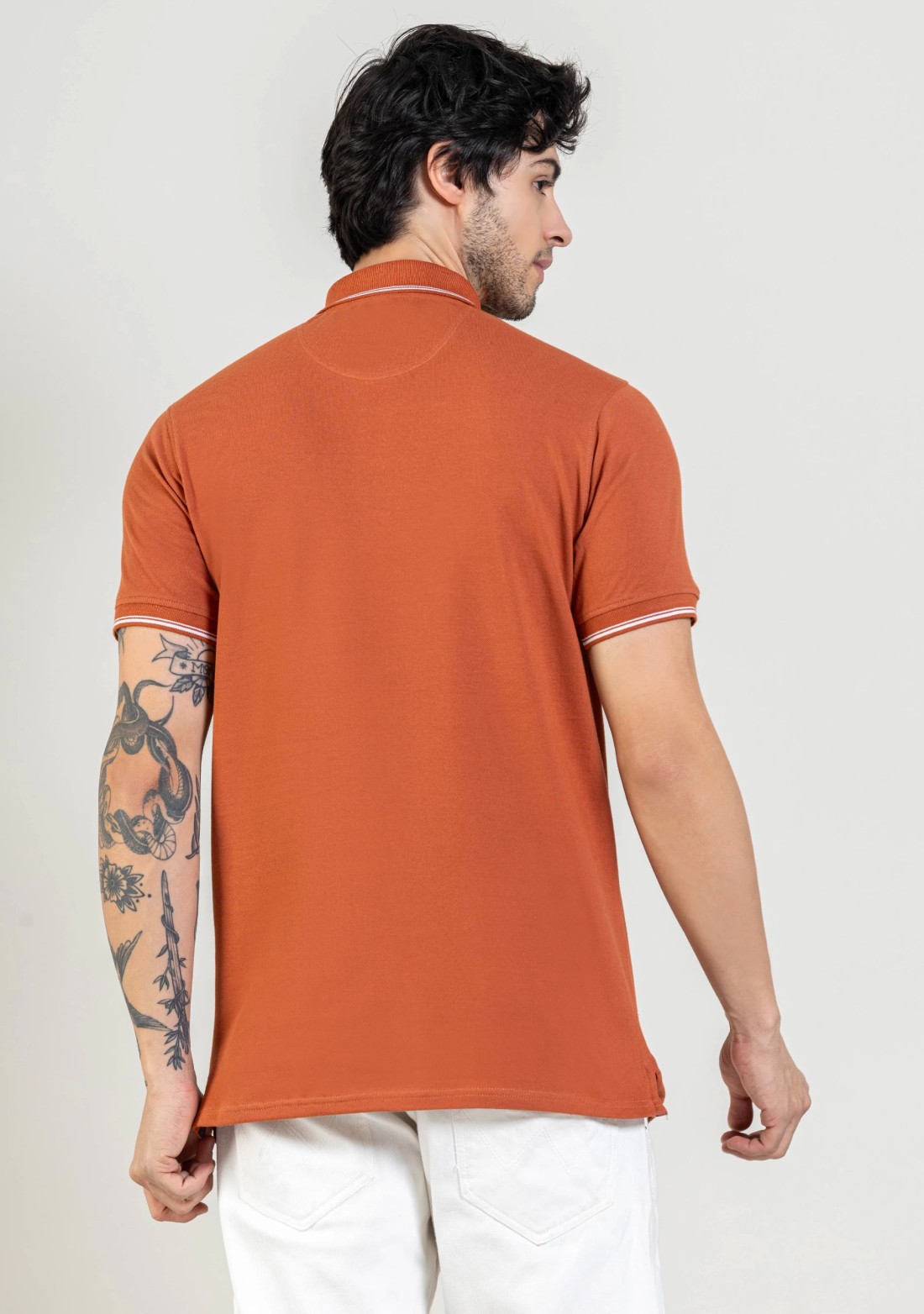 Rust Regular Fit Men's Polo T-Shirt