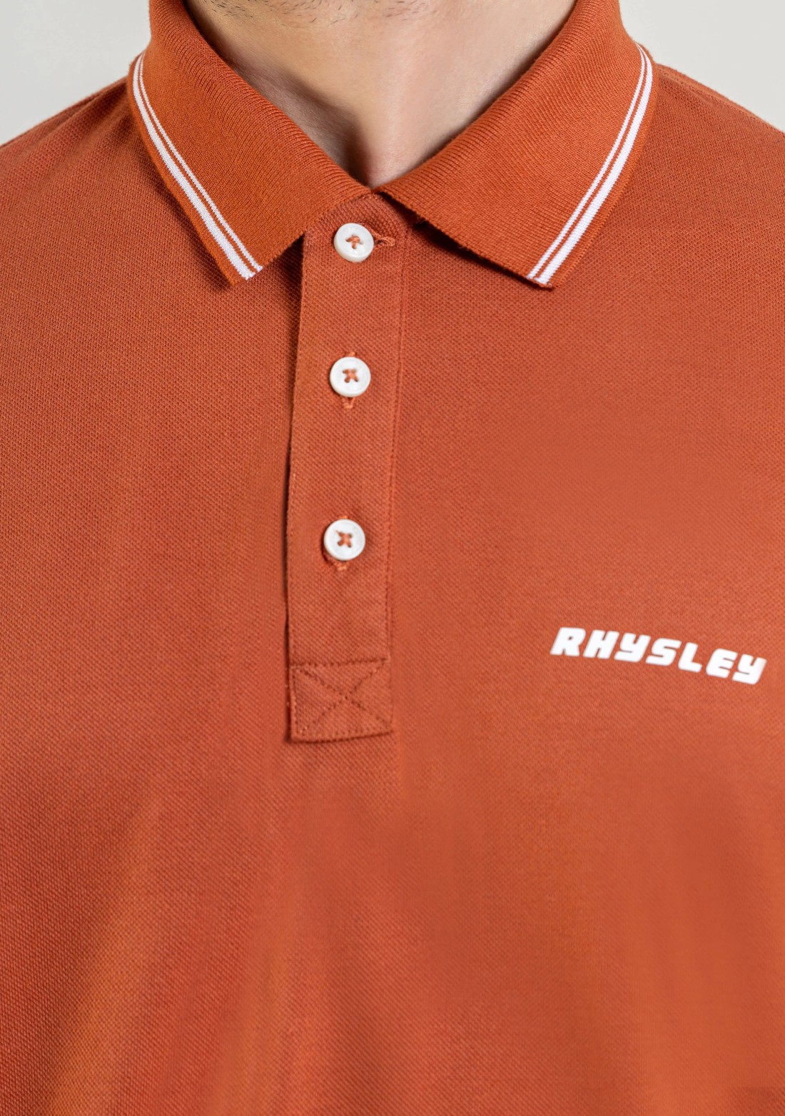 Rust Regular Fit Men's Polo T-Shirt