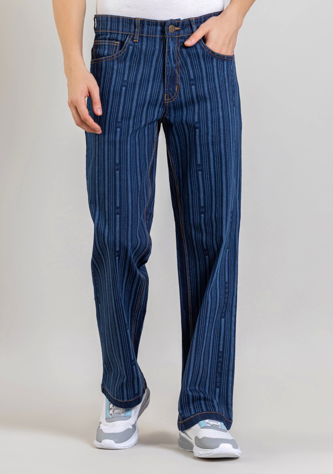 Latest striped jeans online