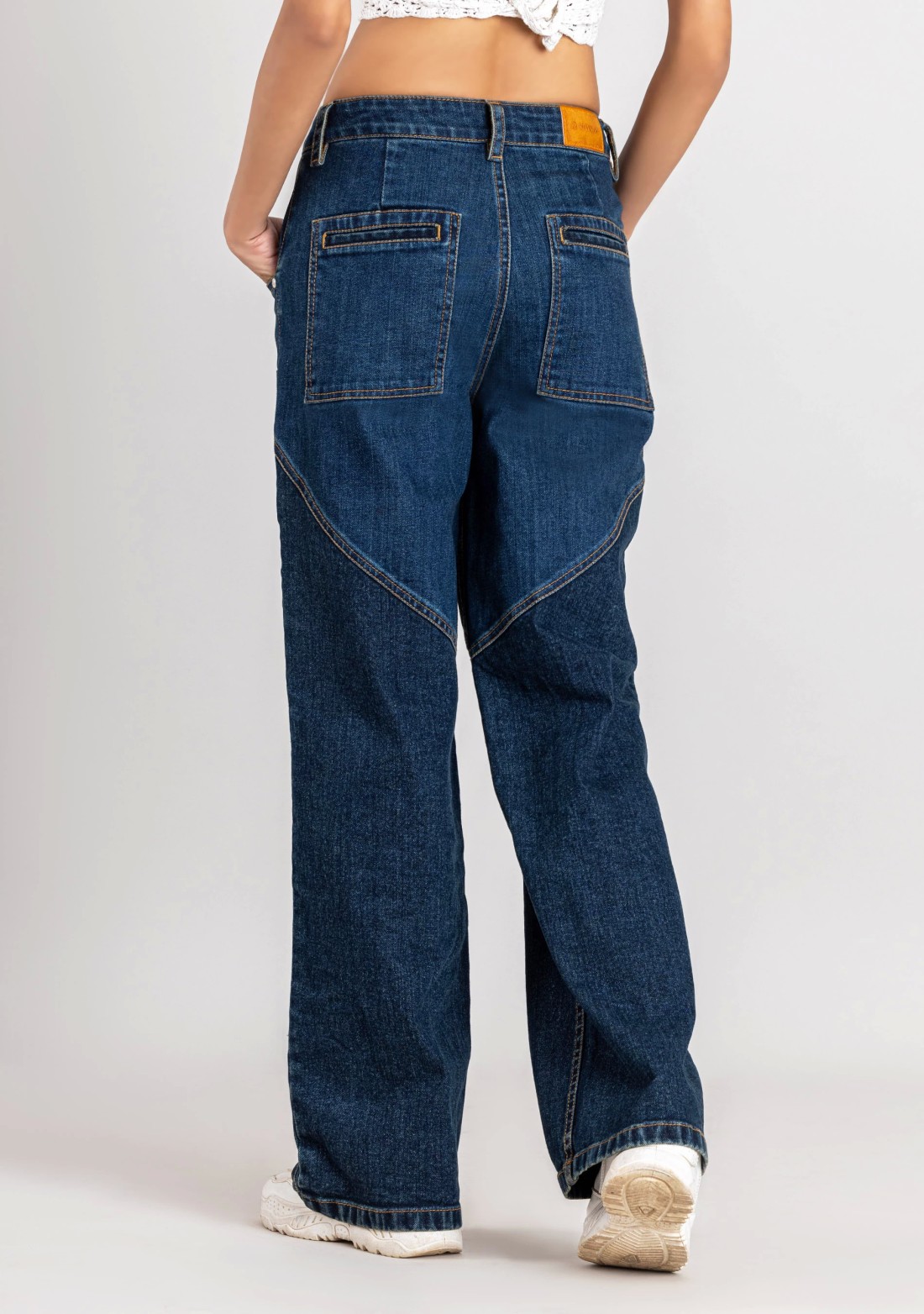 Blue Wide Leg Women's Fashion Jeans