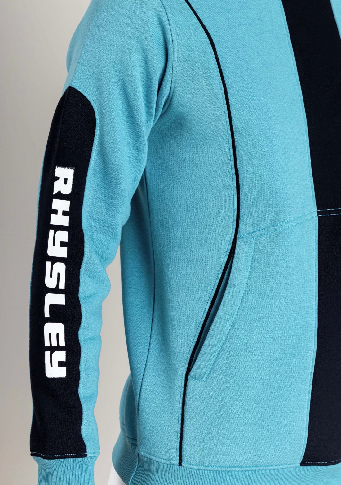 Turquoise Regular Fit Men's Sweatshirt