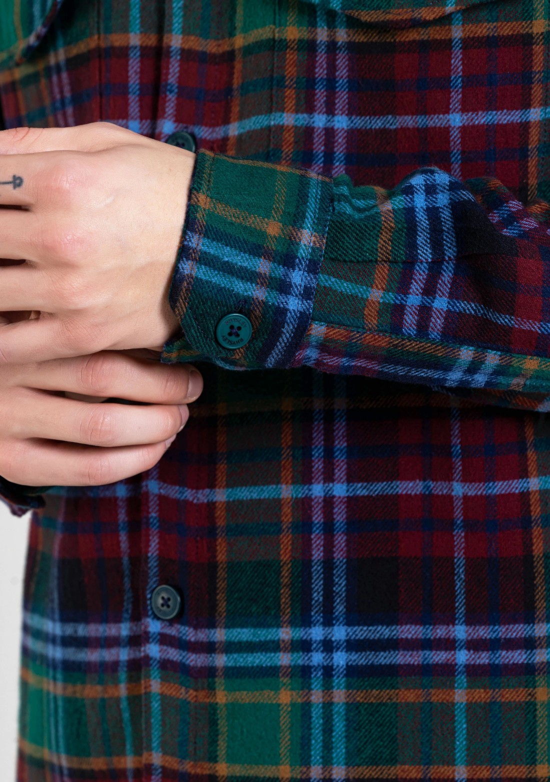 Multi Colour Regular Fit Men's Winter Flannel Check Shirt