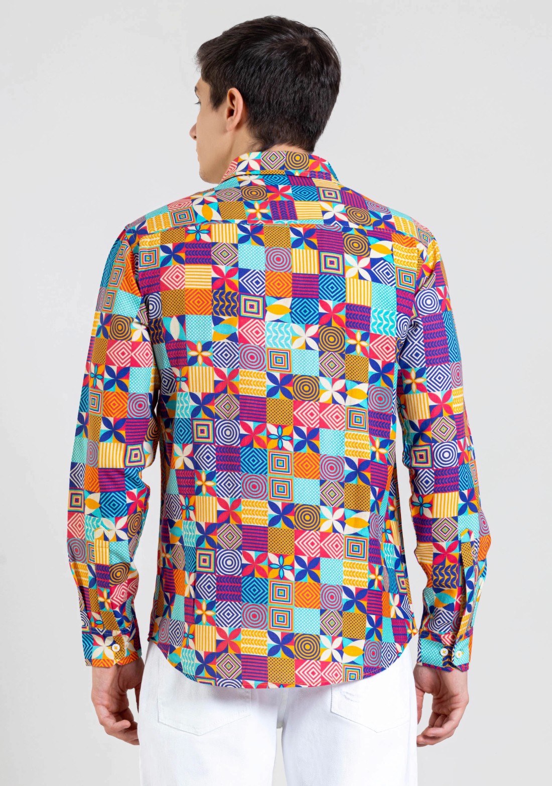 Multi-colour  Regular Fit Men's Casual  Printed  Shirt