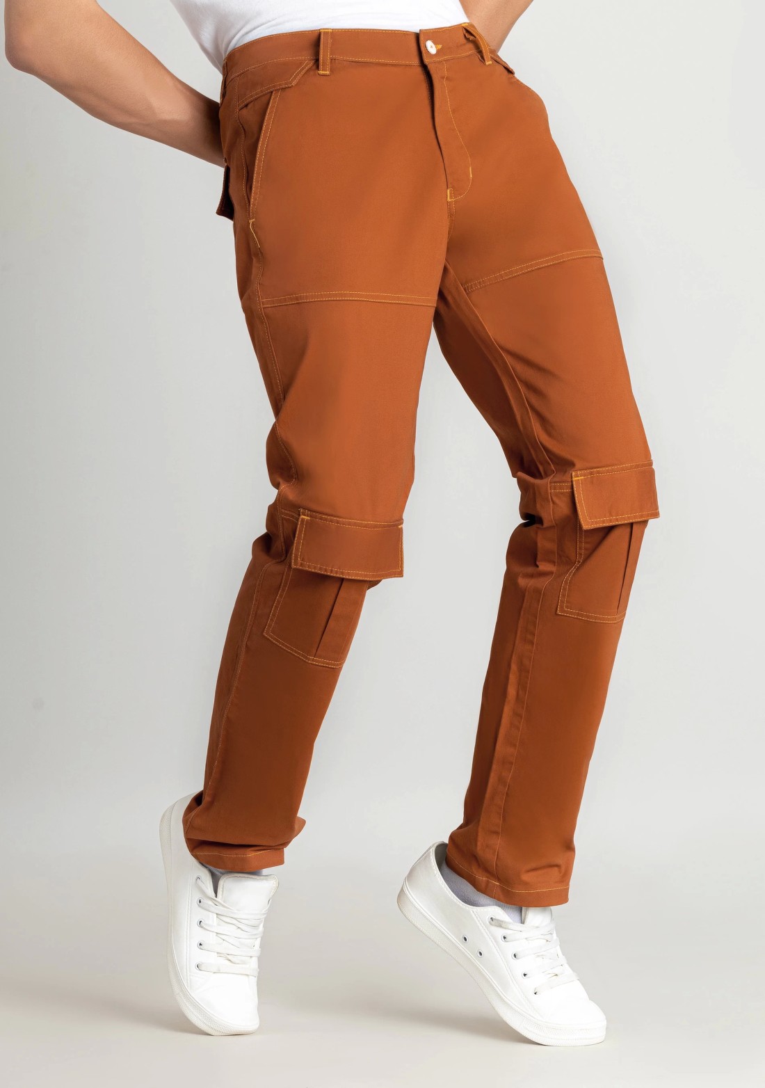 Cinnamon Regular Fit Men's Cotton Casual Trousers