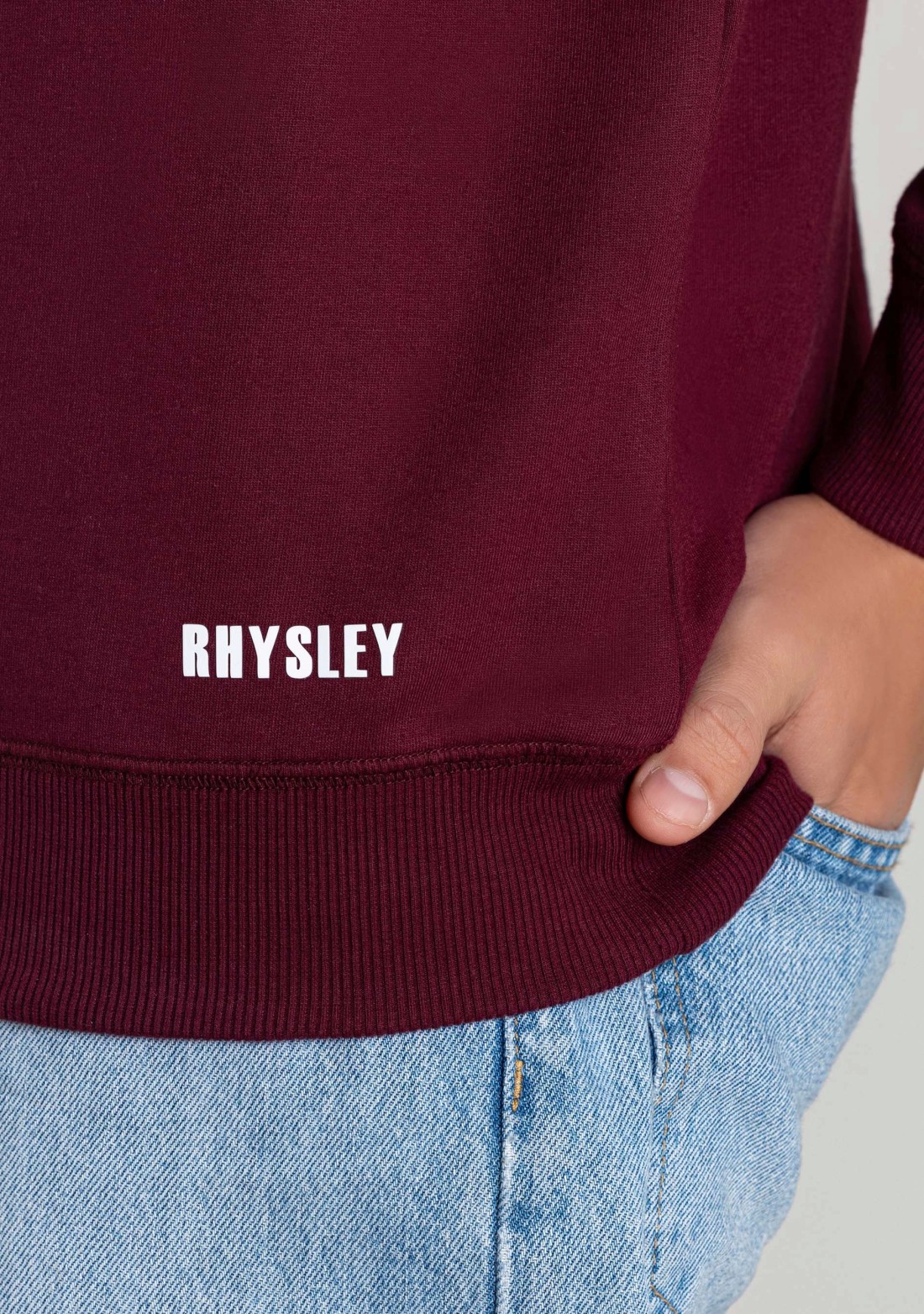 Maroon Regular Fit Men's Sweatshirt