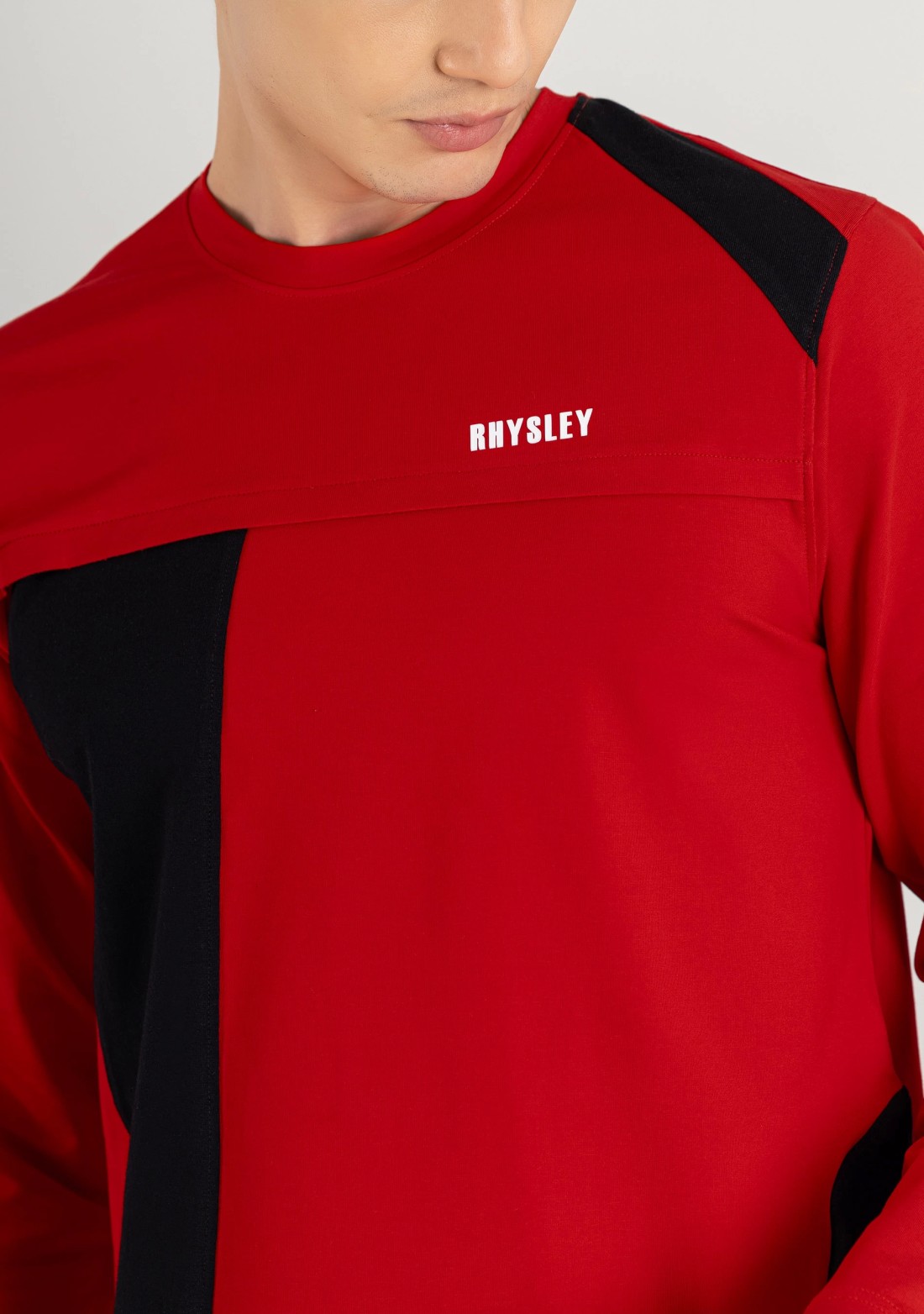 Red Regular Fit Men's Full Sleeves T-Shirt