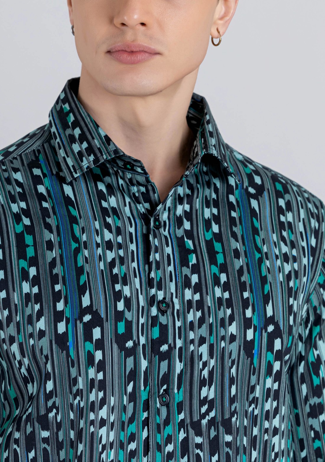 Multi Colour Regular Fit Men's Printed Casual Cotton Shirt