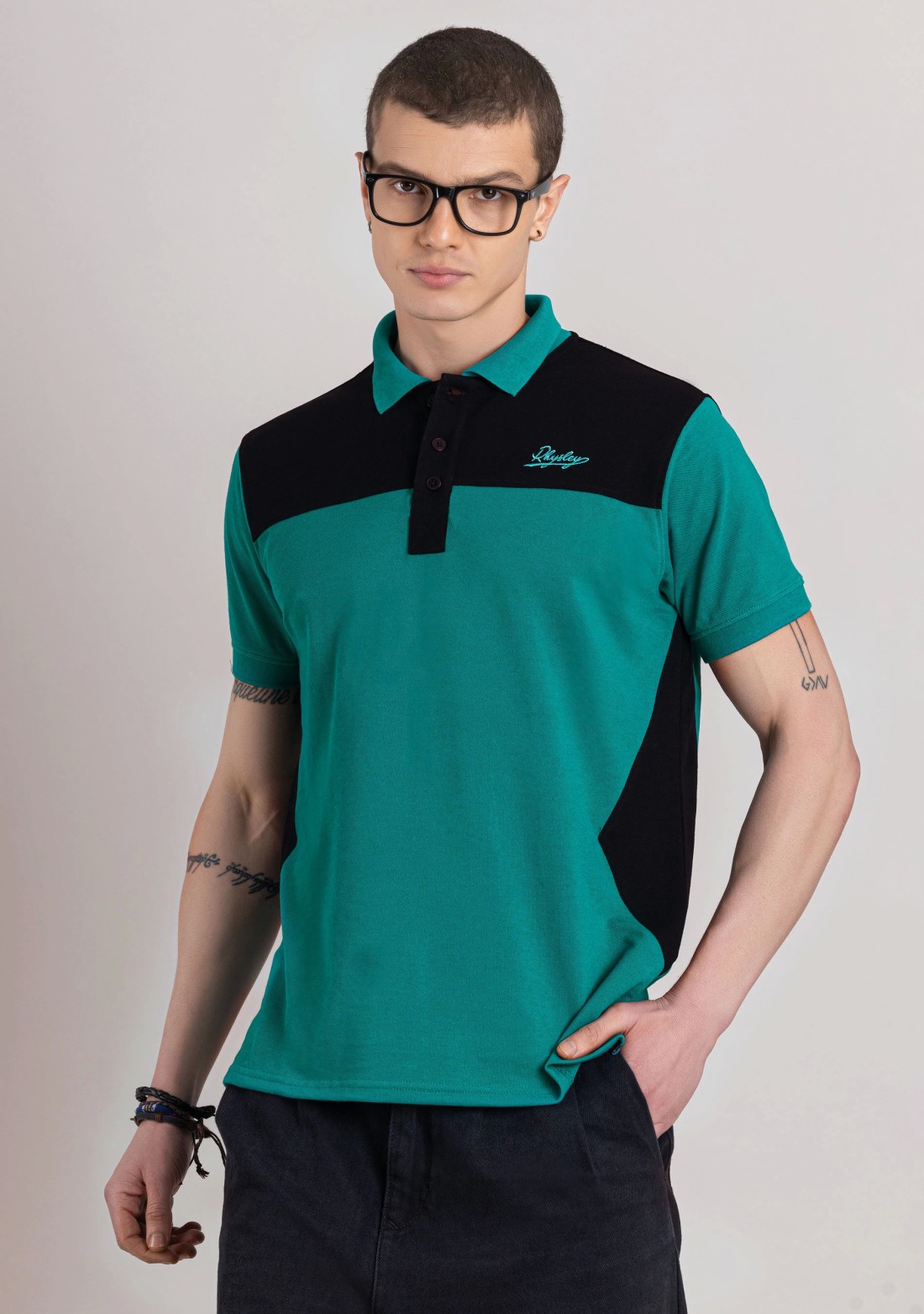 Green Regular Fit Men's Polo T-Shirt