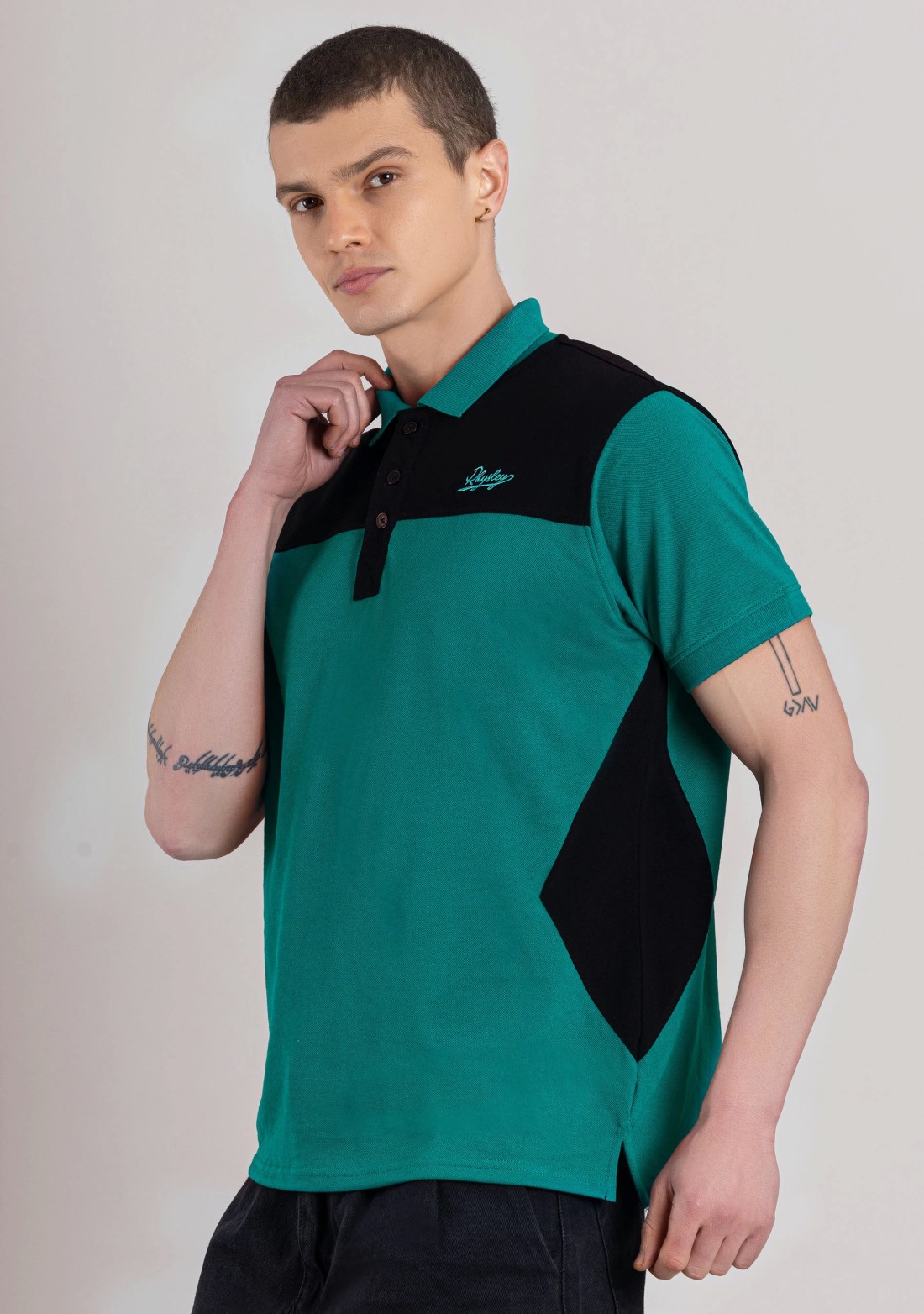 Green Regular Fit Men's Polo T-Shirt