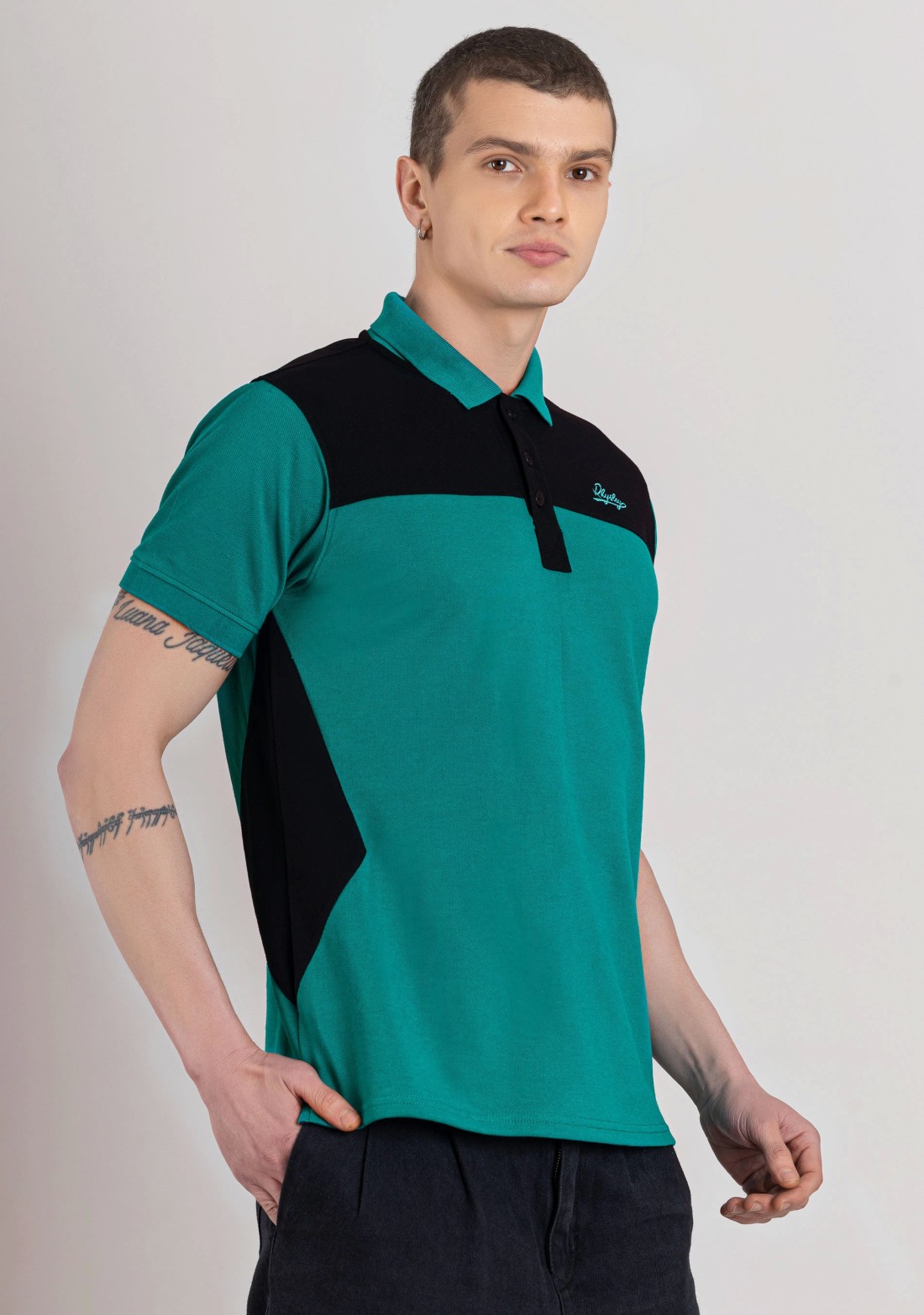 Green Regular Fit Men's Polo T-Shirt