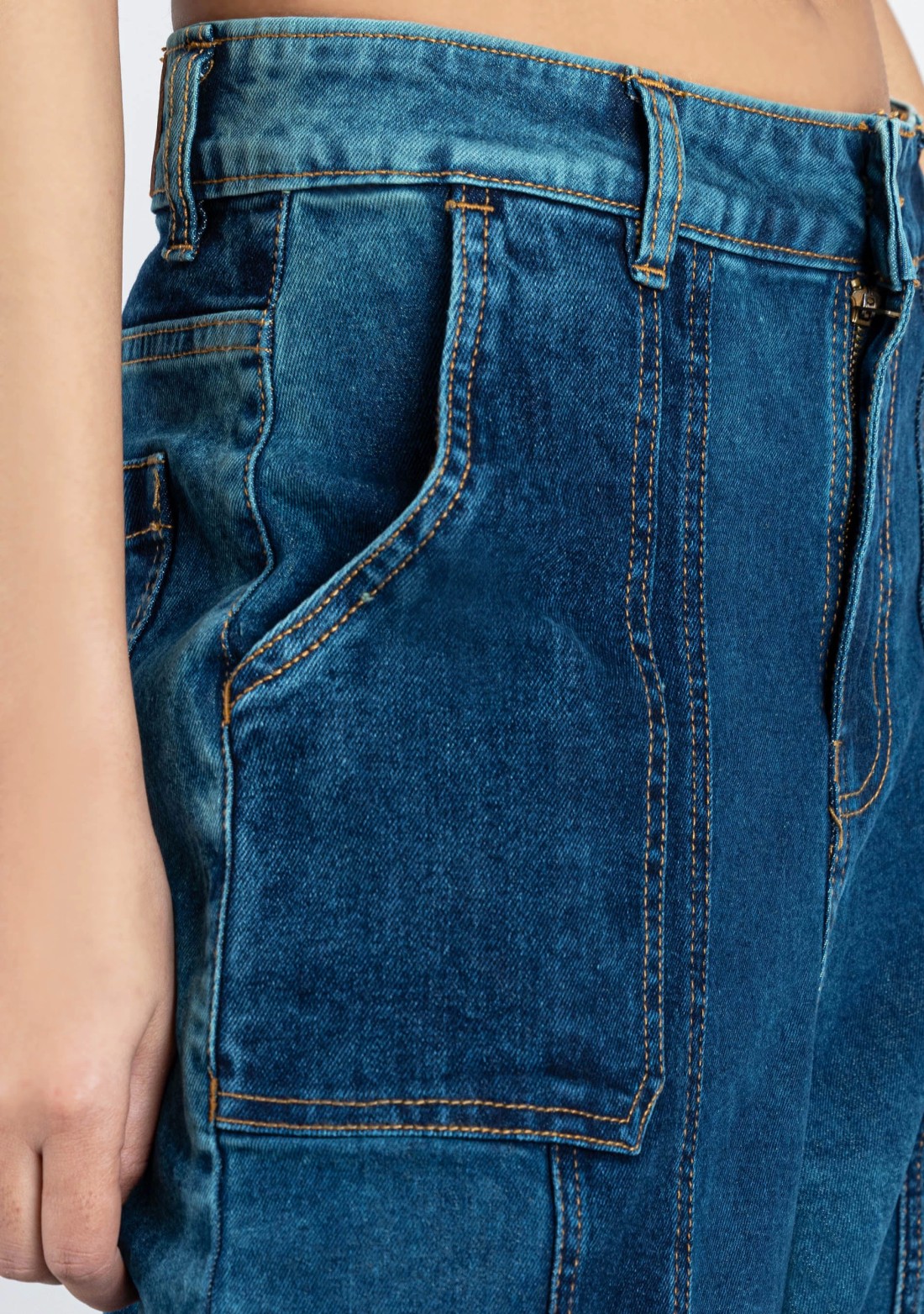 Blue Wide Leg Women's Fashion Jeans