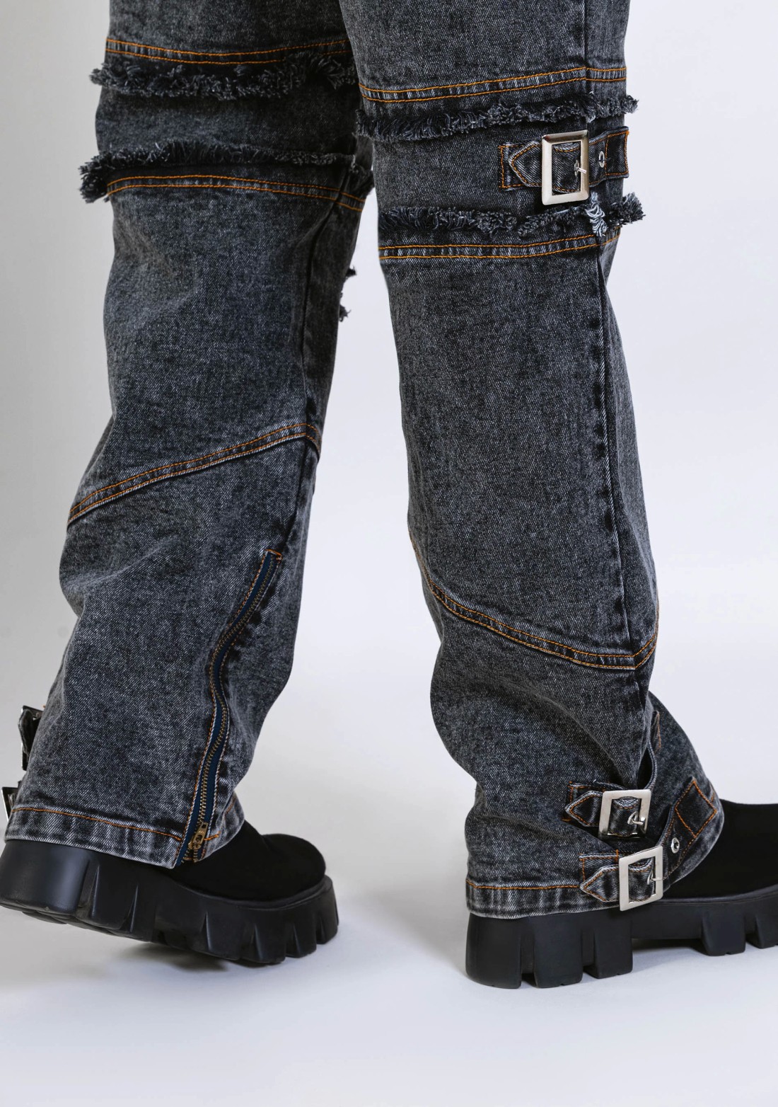 Grey Wide Leg Men's Ultra Fashion Jeans