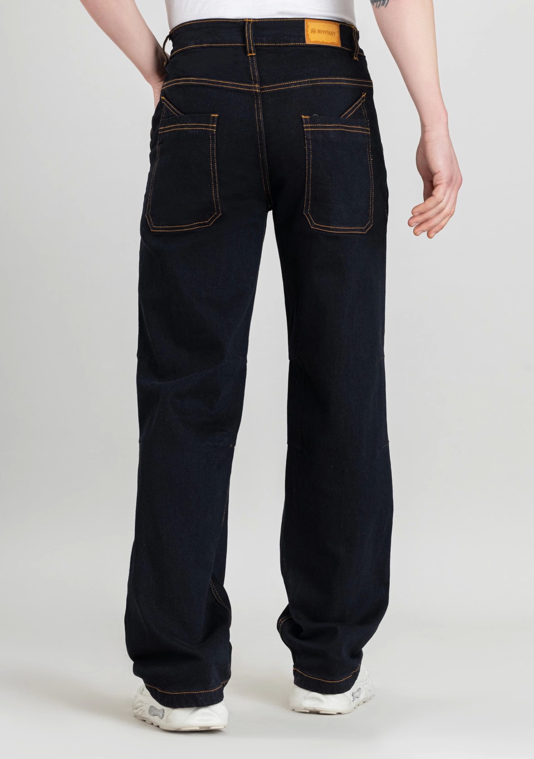 Blue Wide Leg Men's Fashion Jeans