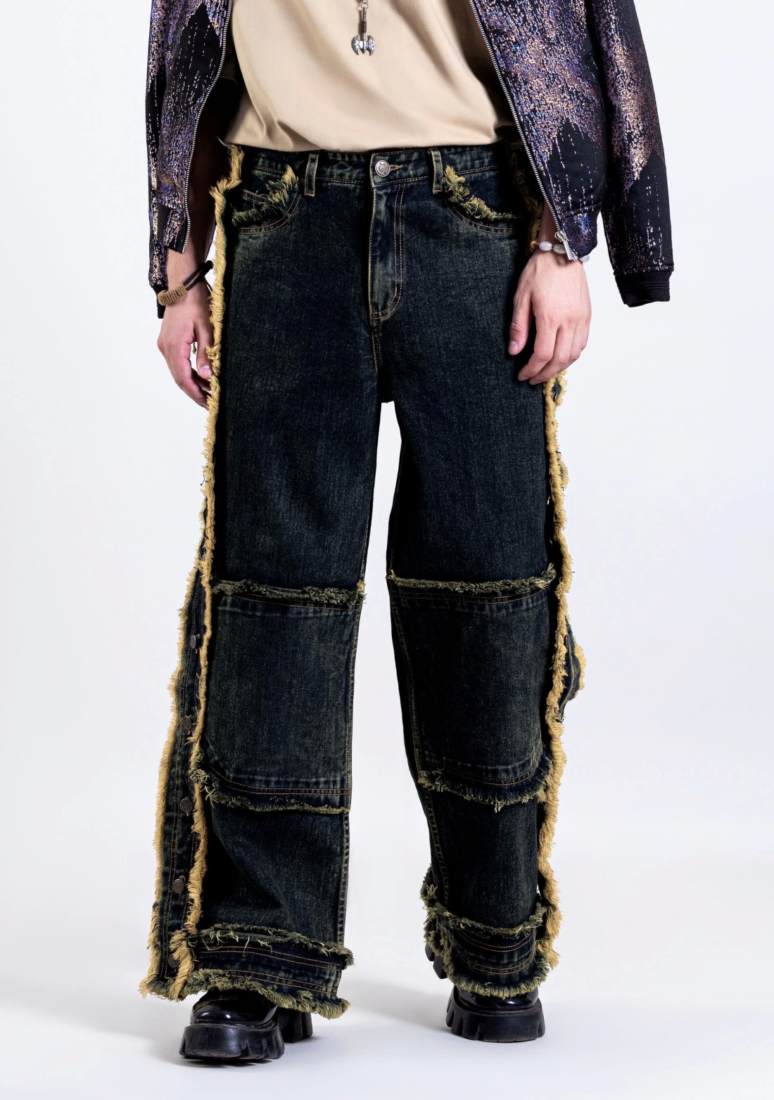 Blue Wide Leg Men's Ultra Fashion Jeans