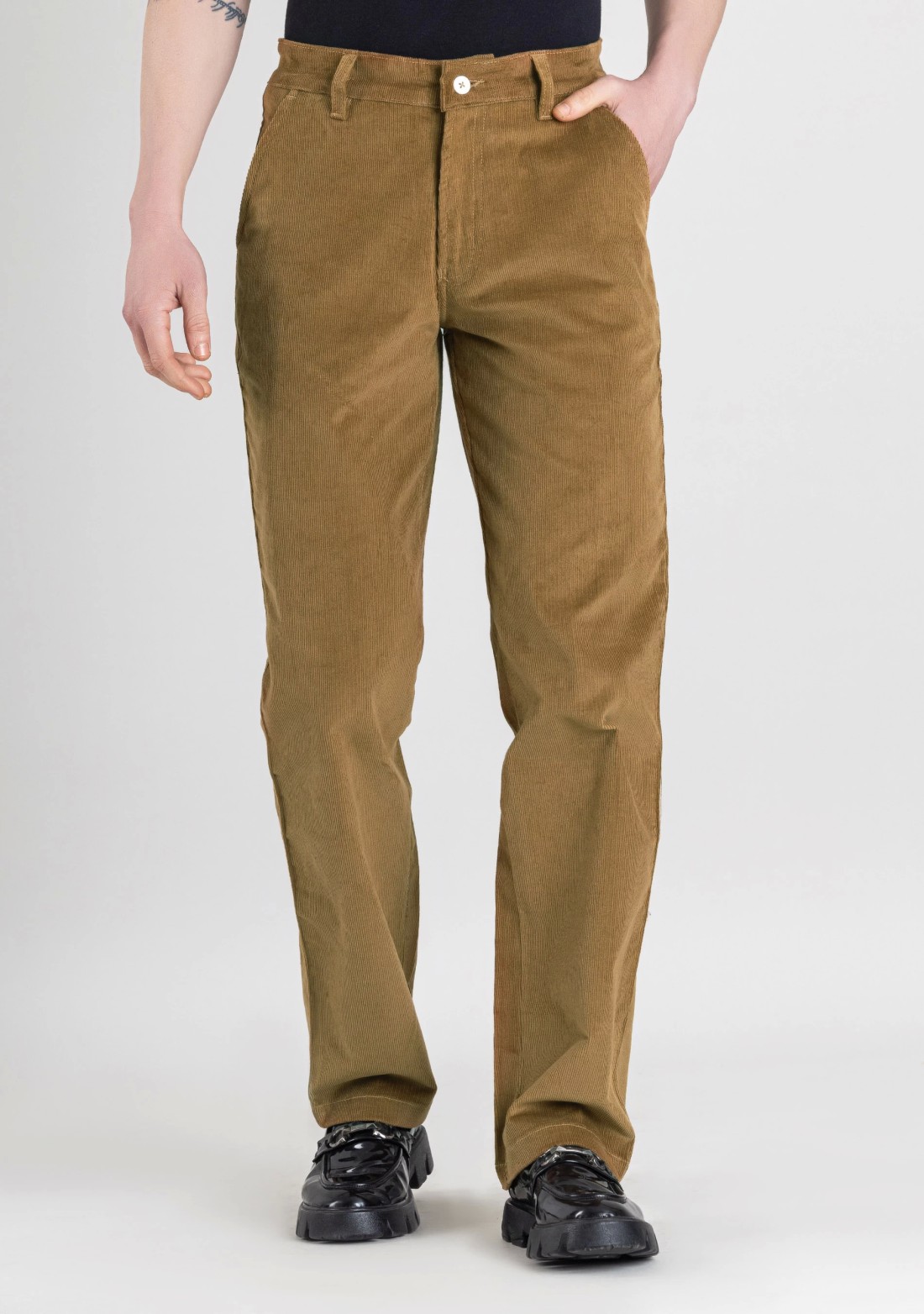 Mouse Regular Fit Men’s Casual Corduroy Trousers