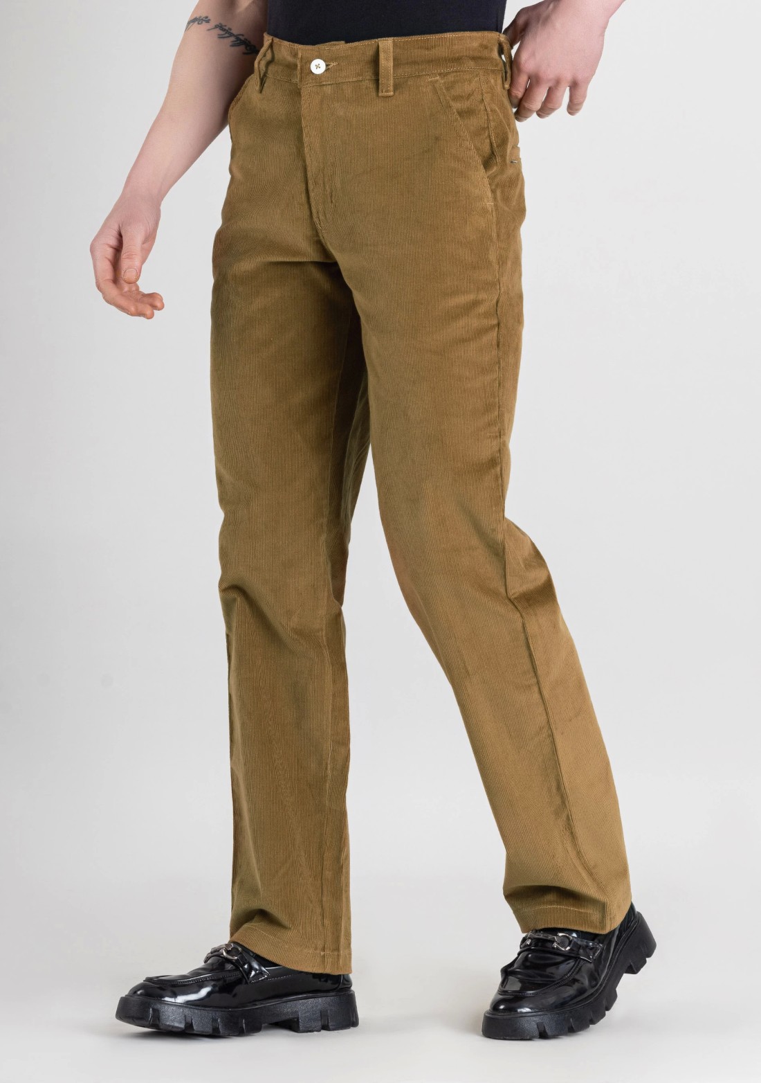 Mouse Regular Fit Men’s Casual Corduroy Trousers