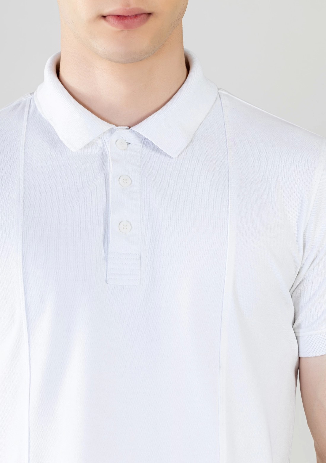 White Regular Fit Men’s Polo T-Shirt