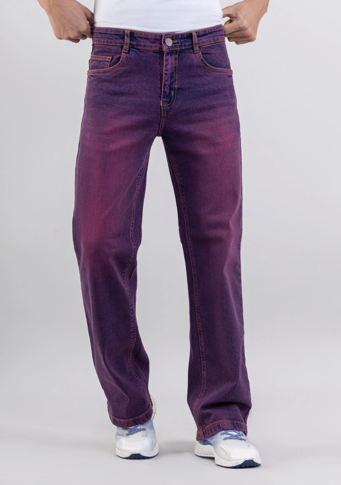 Dark Orchid Boot Cut Men's Fashion Jeans