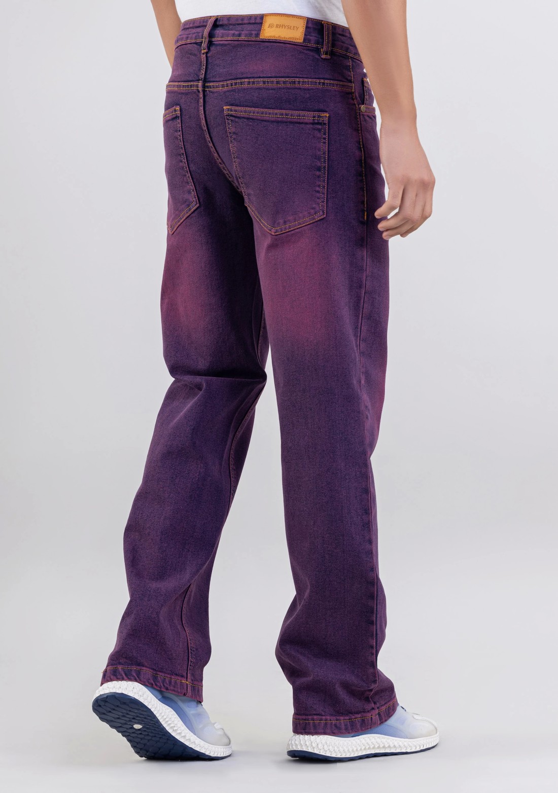 Dark Orchid Boot Cut Men's Fashion Jeans