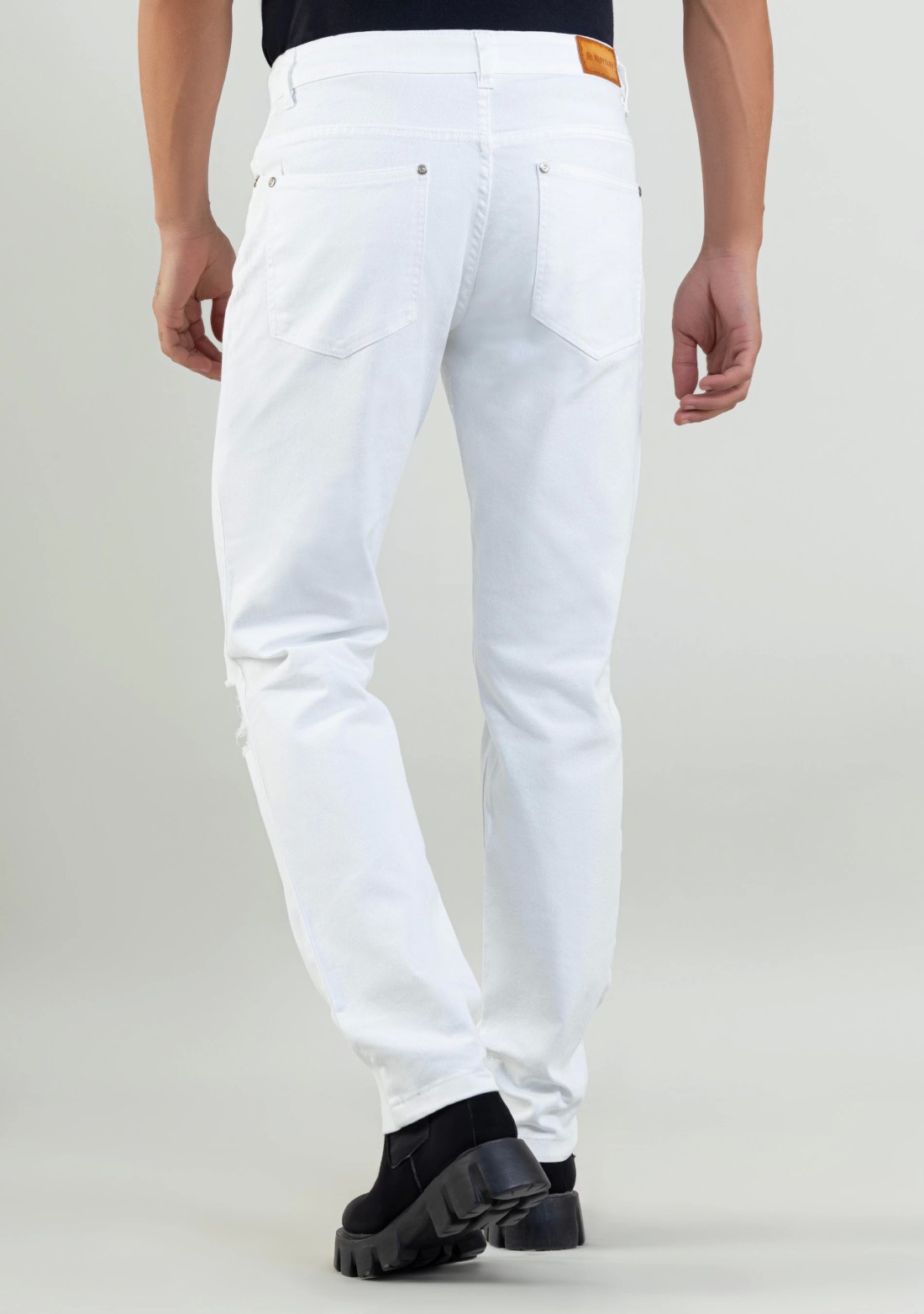 White Regular Fit Men's Jeans