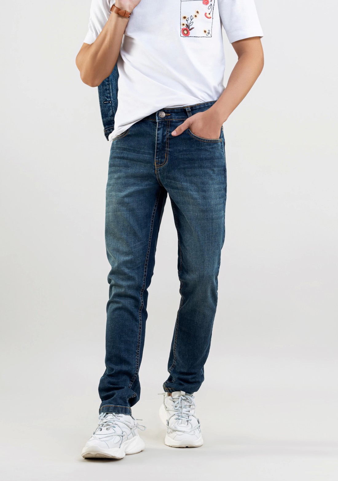 Blue Slim Fit Men's Jeans