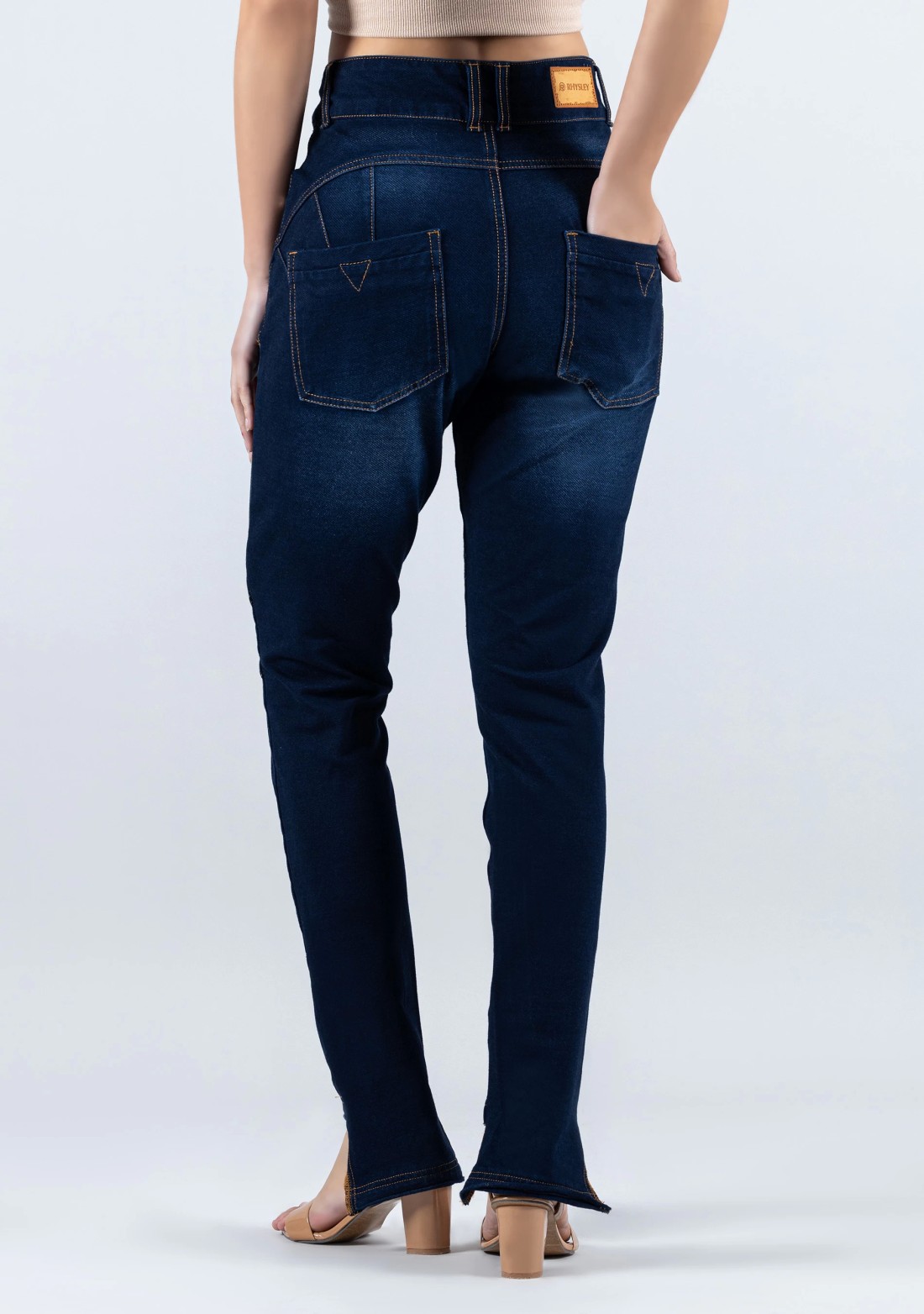 Blue Skinny Fit Women's Push Up Jeans