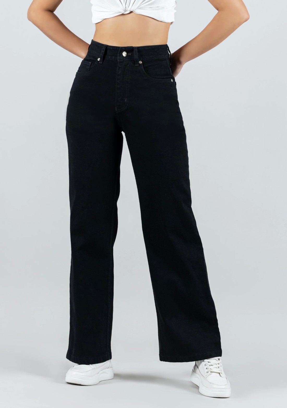 Black Wide Leg Women's Jeans