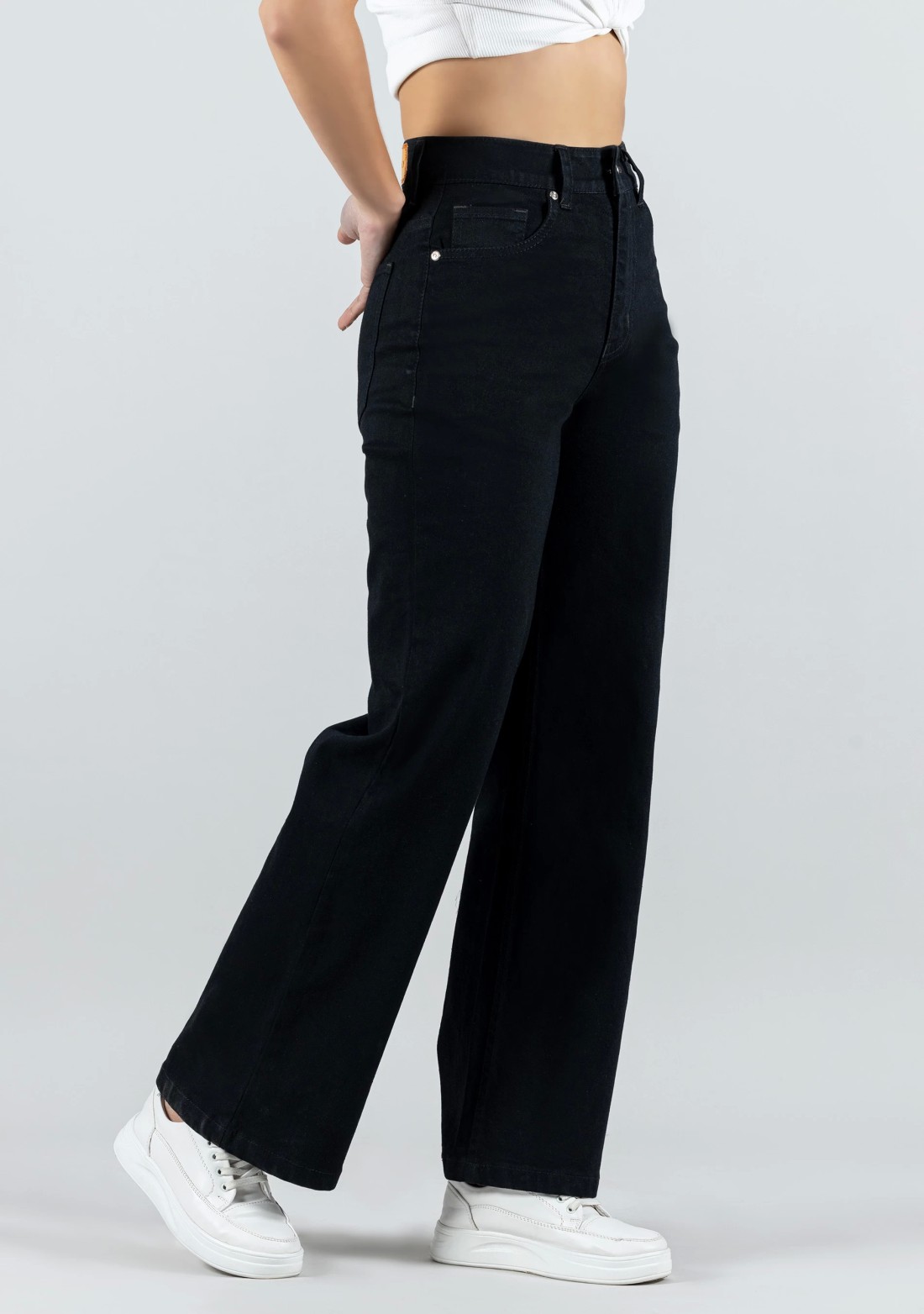 Black Wide Leg Women's Jeans