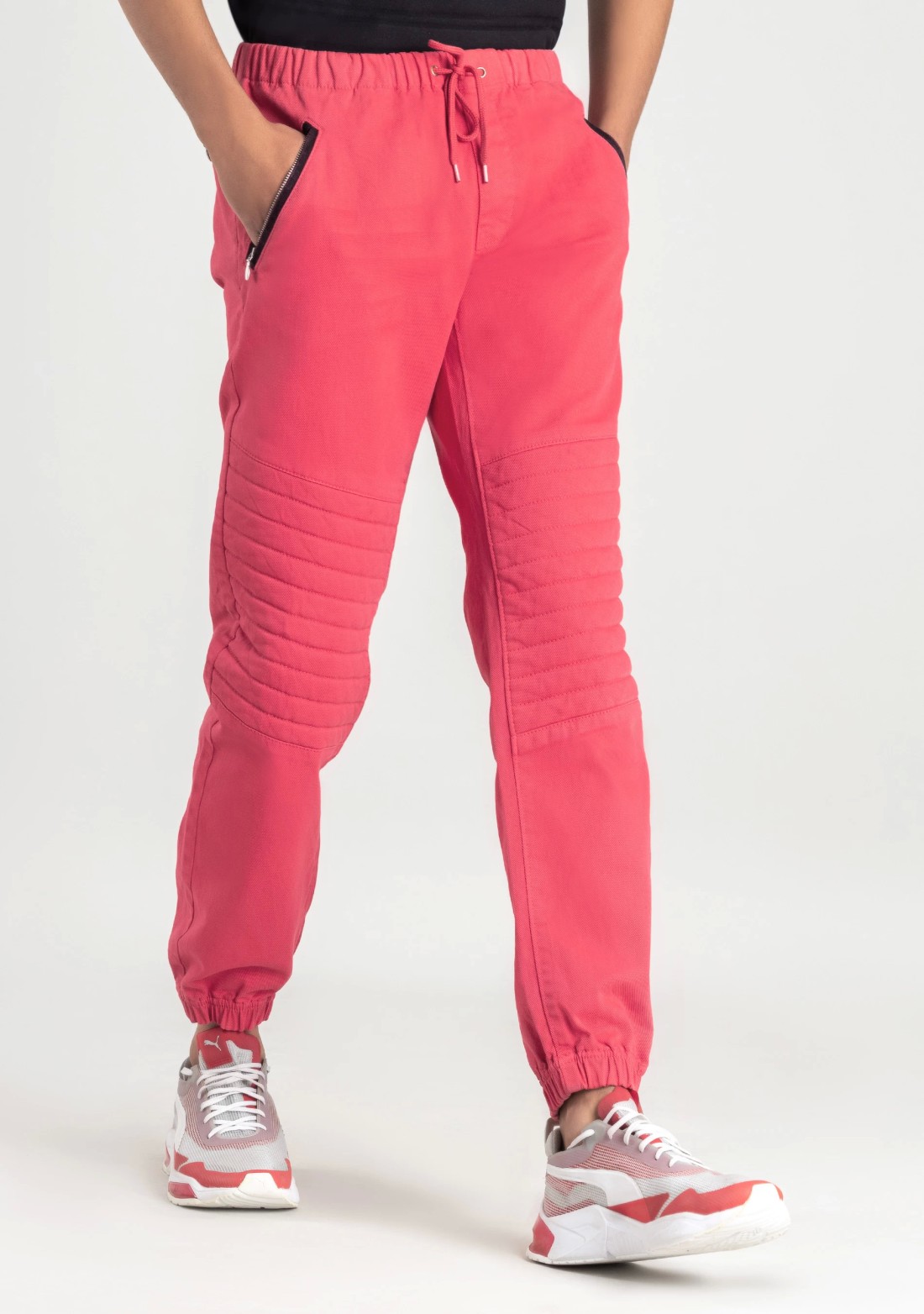 Carrot Red Regular Fit Men s Joggers Buy Online at Best Price Mehar