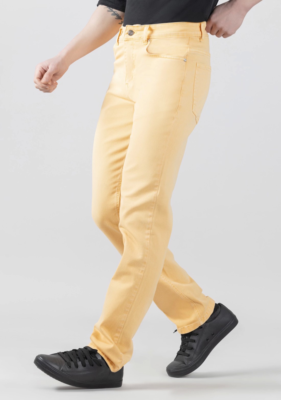 Oat Beige Slim Fit Men's Jeans