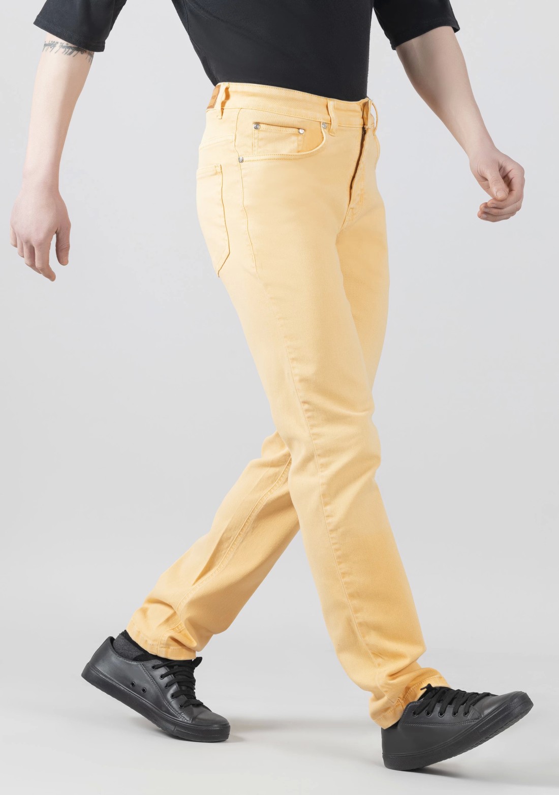 Oat Beige Slim Fit Men's Jeans