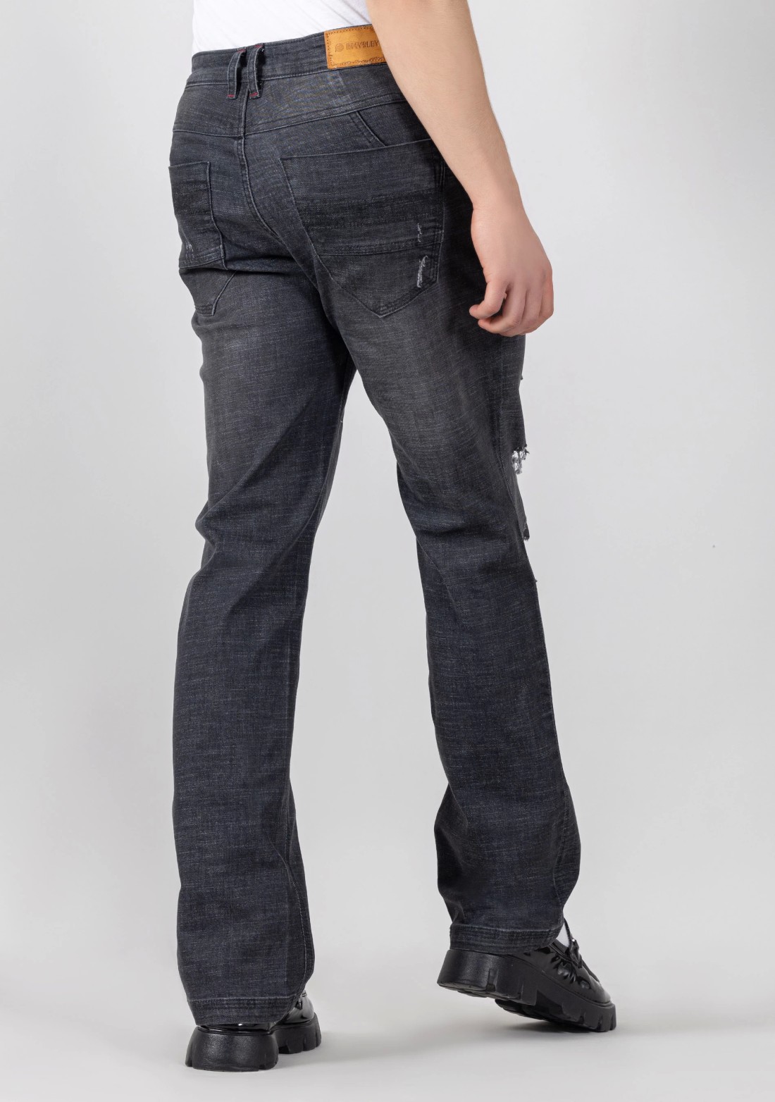 Black Boot Cut Men's Fashion Jeans