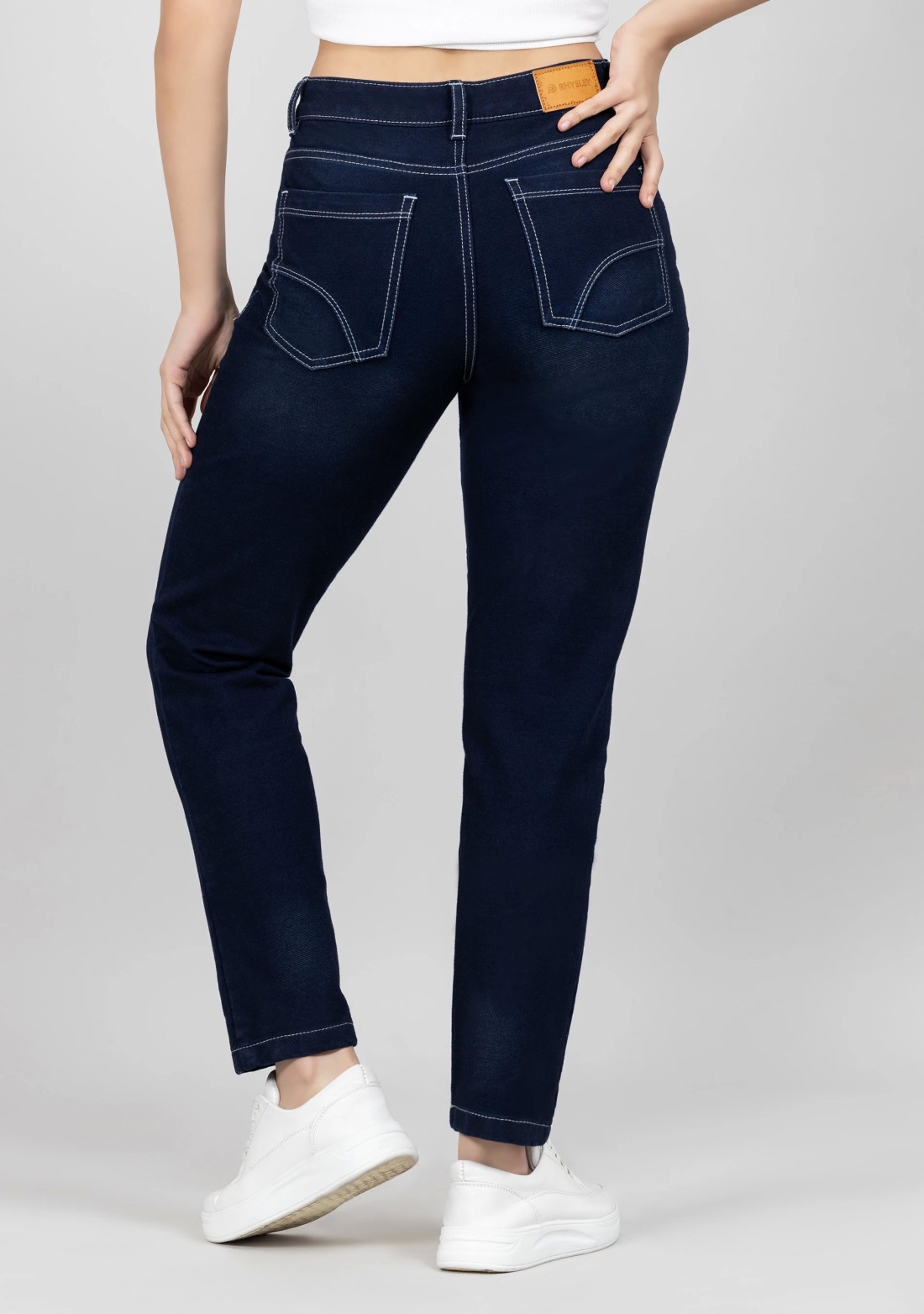 Blue Slim Fit High Rise Women's Jeans