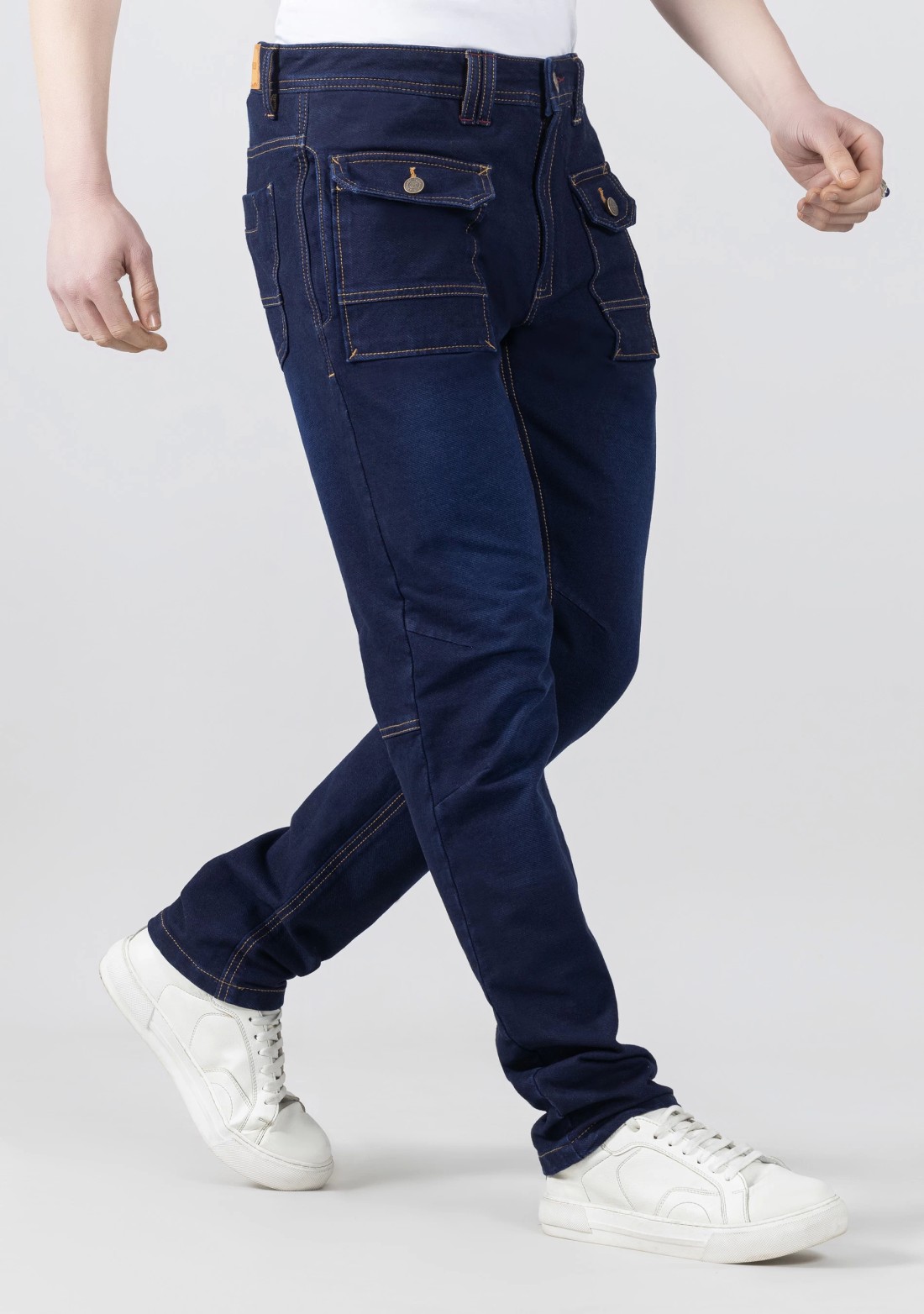 Blue Narrow Fit Men's Fashion Jeans