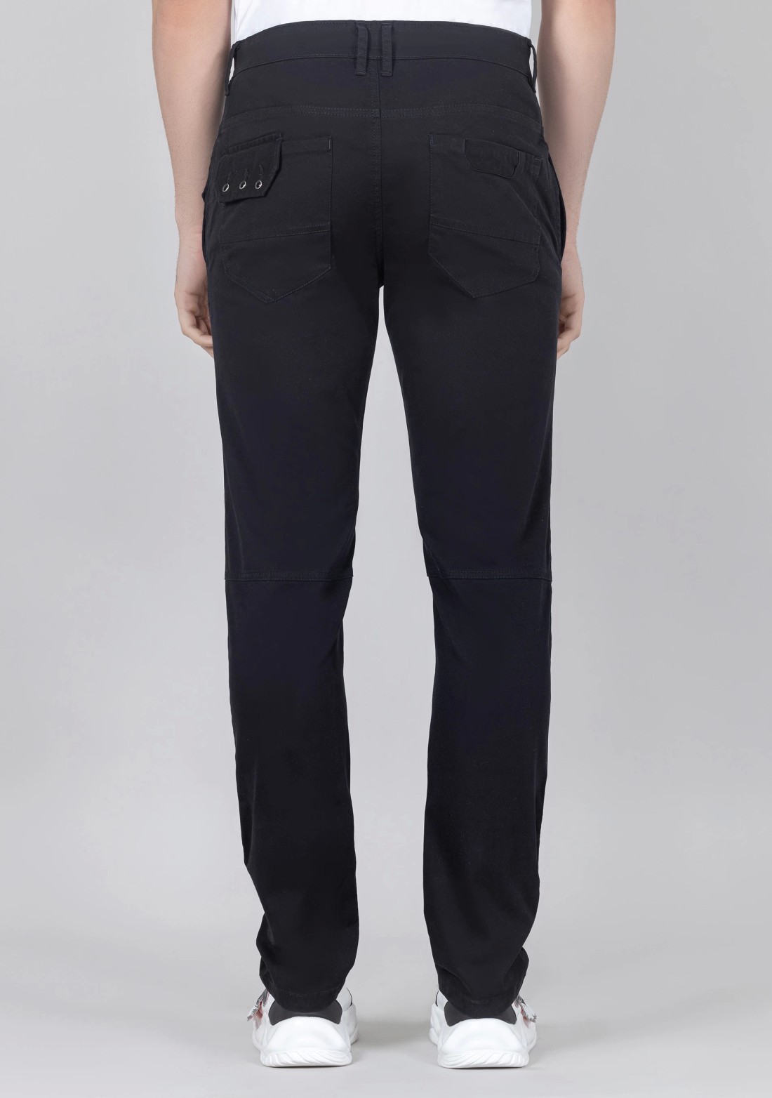 Black Slim Fit Men's Fashion Trousers