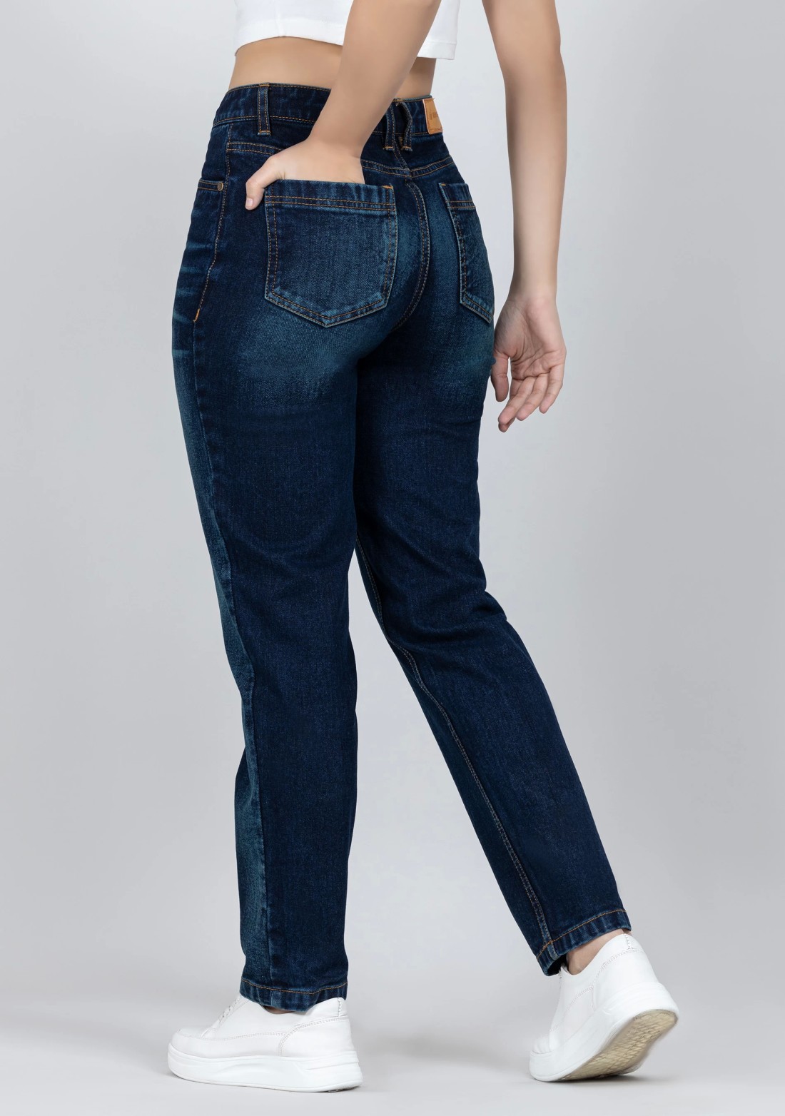 Blue Straight Fit Women's Jeans