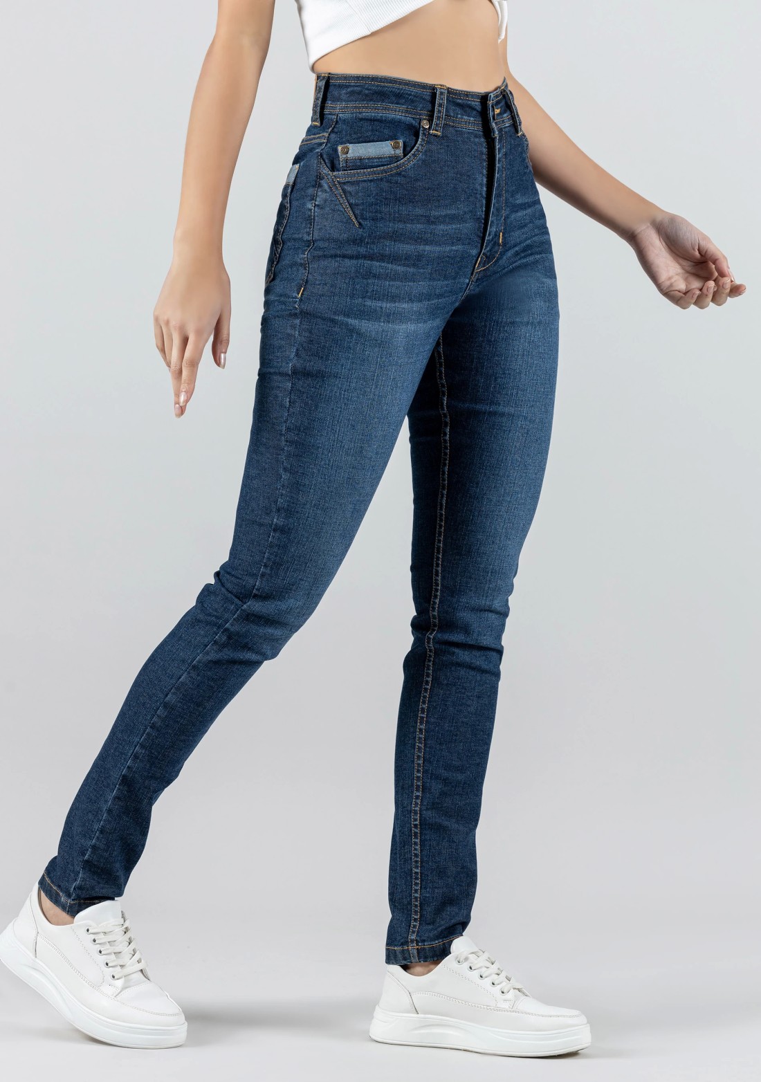 Blue Skinny Fit Women's Jeans