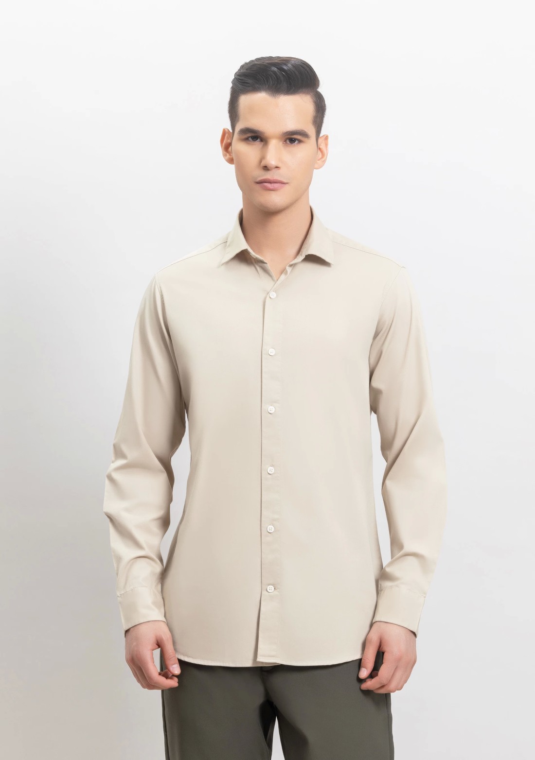 Fawn Fine American Twill Slim Fit Formal Shirt