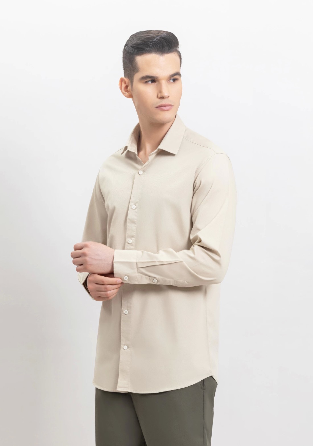 Fawn Fine American Twill Slim Fit Formal Shirt