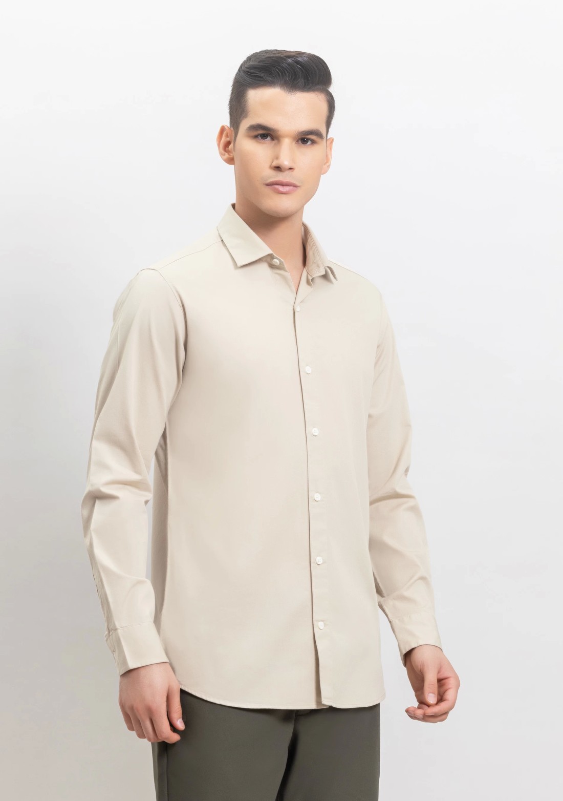 Fawn Fine American Twill Slim Fit Formal Shirt